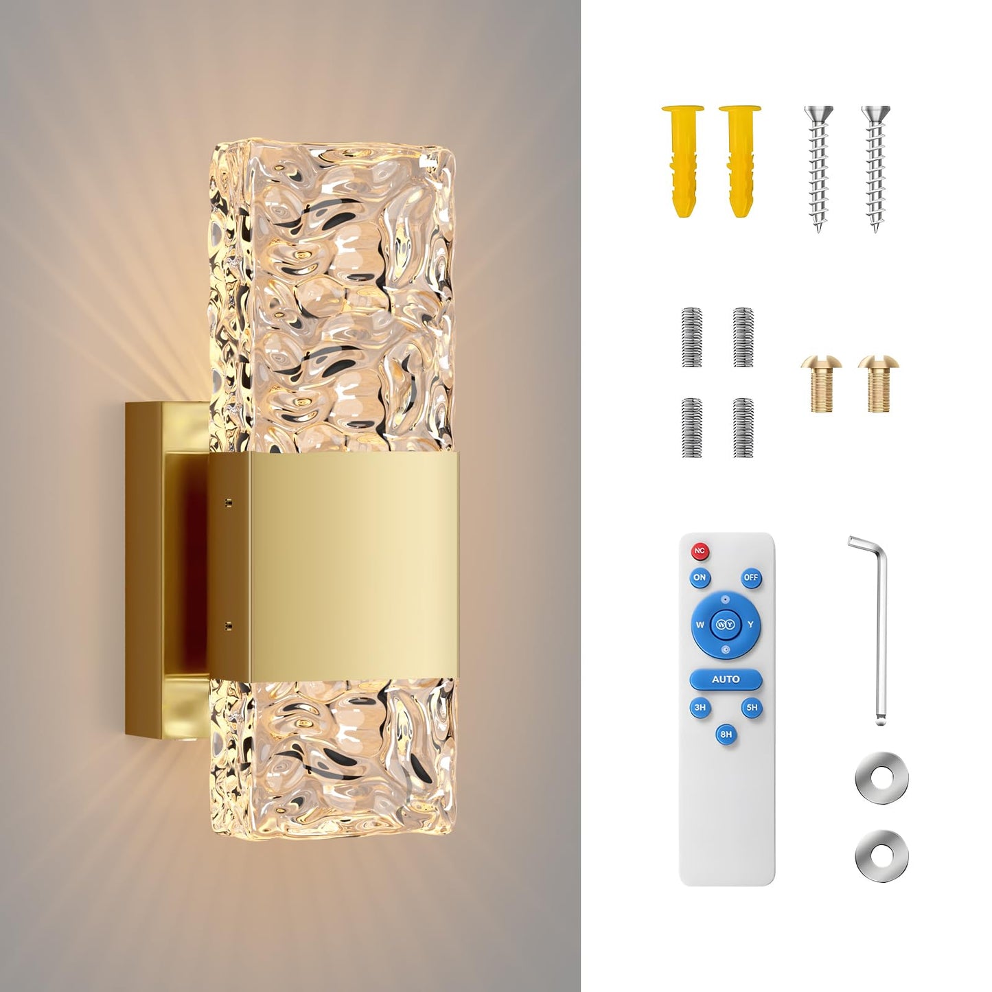 camuucci Battery Operated Wall Sconce Rechargeable Battery Powered 12000mAh Wall Light Indoor Not Hardwired Wall Lamp Fixtures for Bedroom Living Room 2Pack