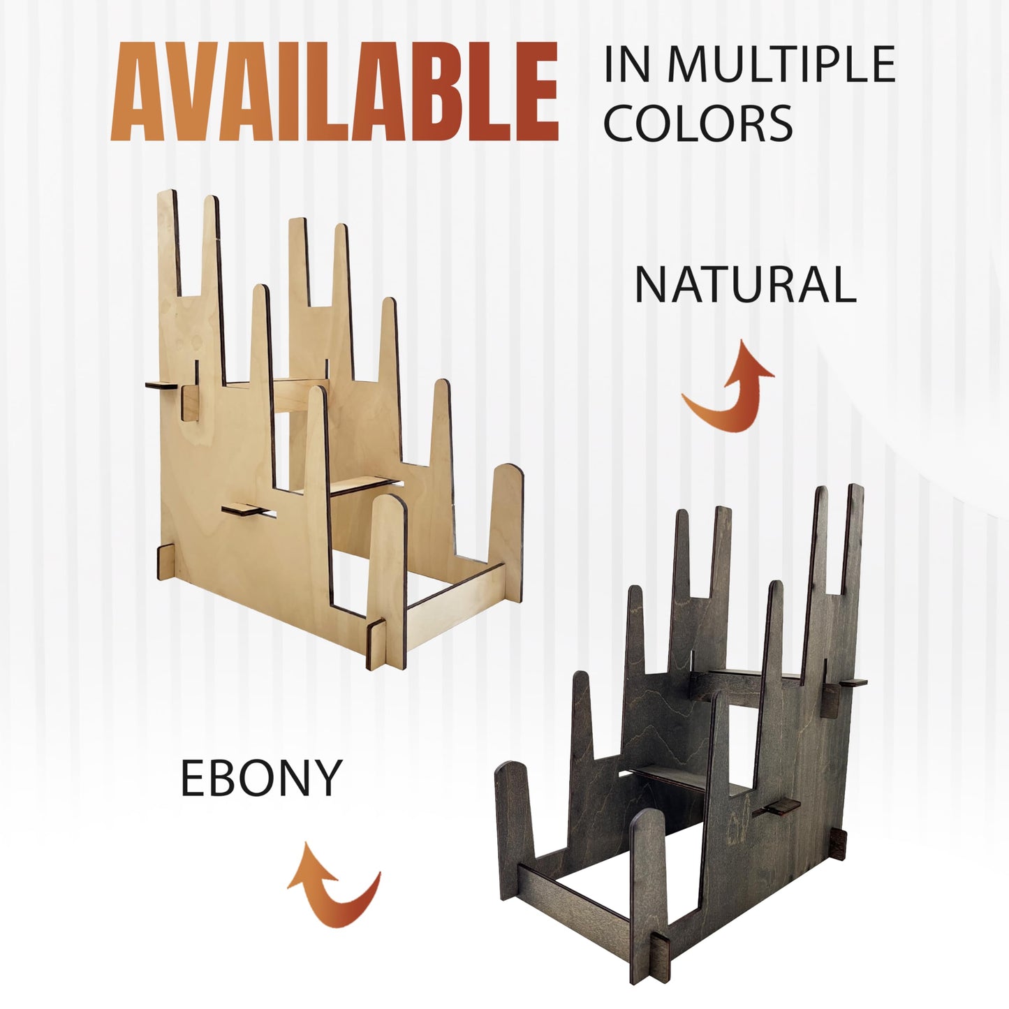 Wood Display Stand - Plates, Art Prints, Artwork, Pictures, Books, Stationery, Records, Magazines & More - Trade Shows, Farmers Markets & At Home Use - Sturdy & Stylish (Natural, Small)…