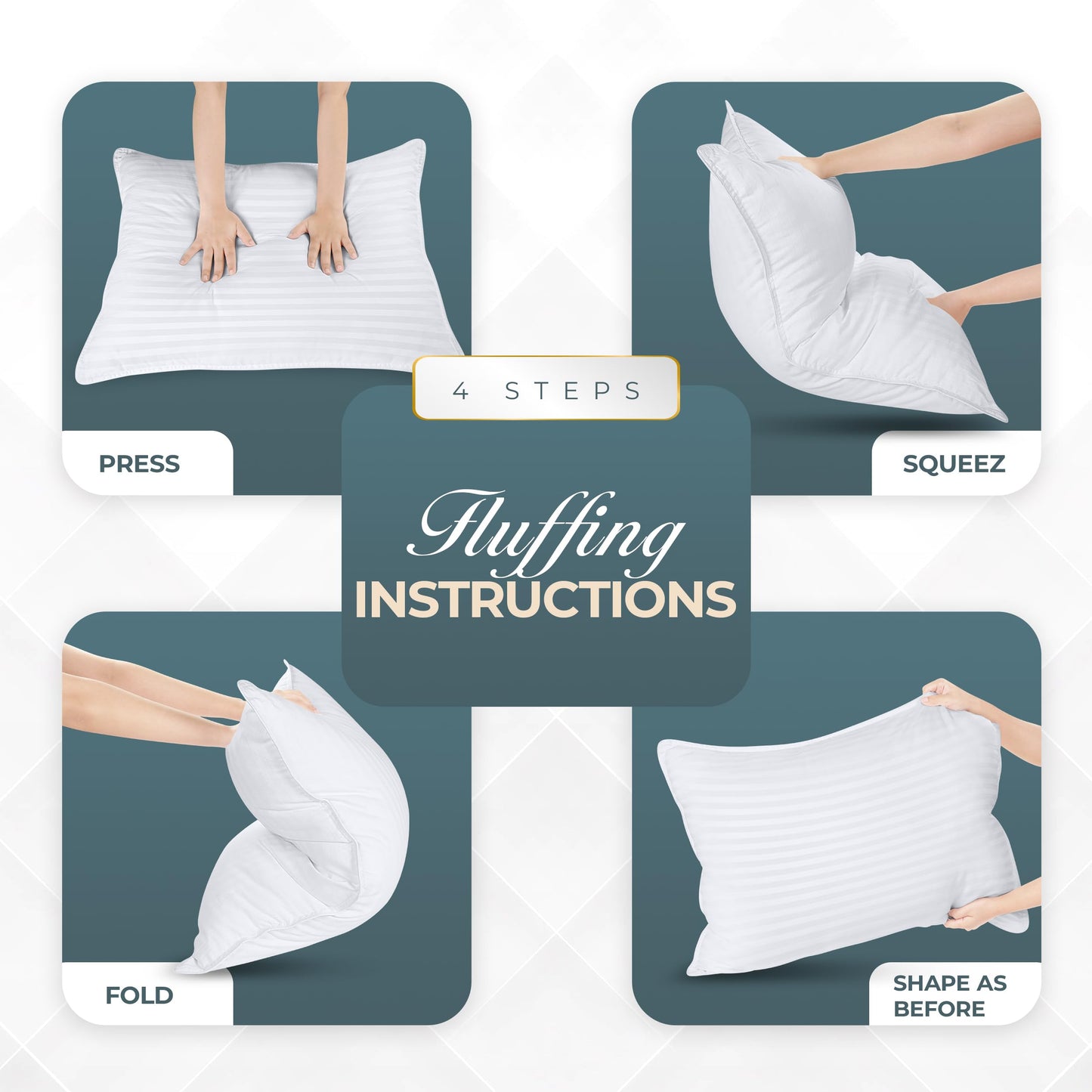Utopia Bedding Bed Pillows for Sleeping Queen Size (White), Set of 2, Down Alternative Pillow for Sleeping, Cooling Hotel Quality Pillow Set for Back, Stomach or Side Sleepers
