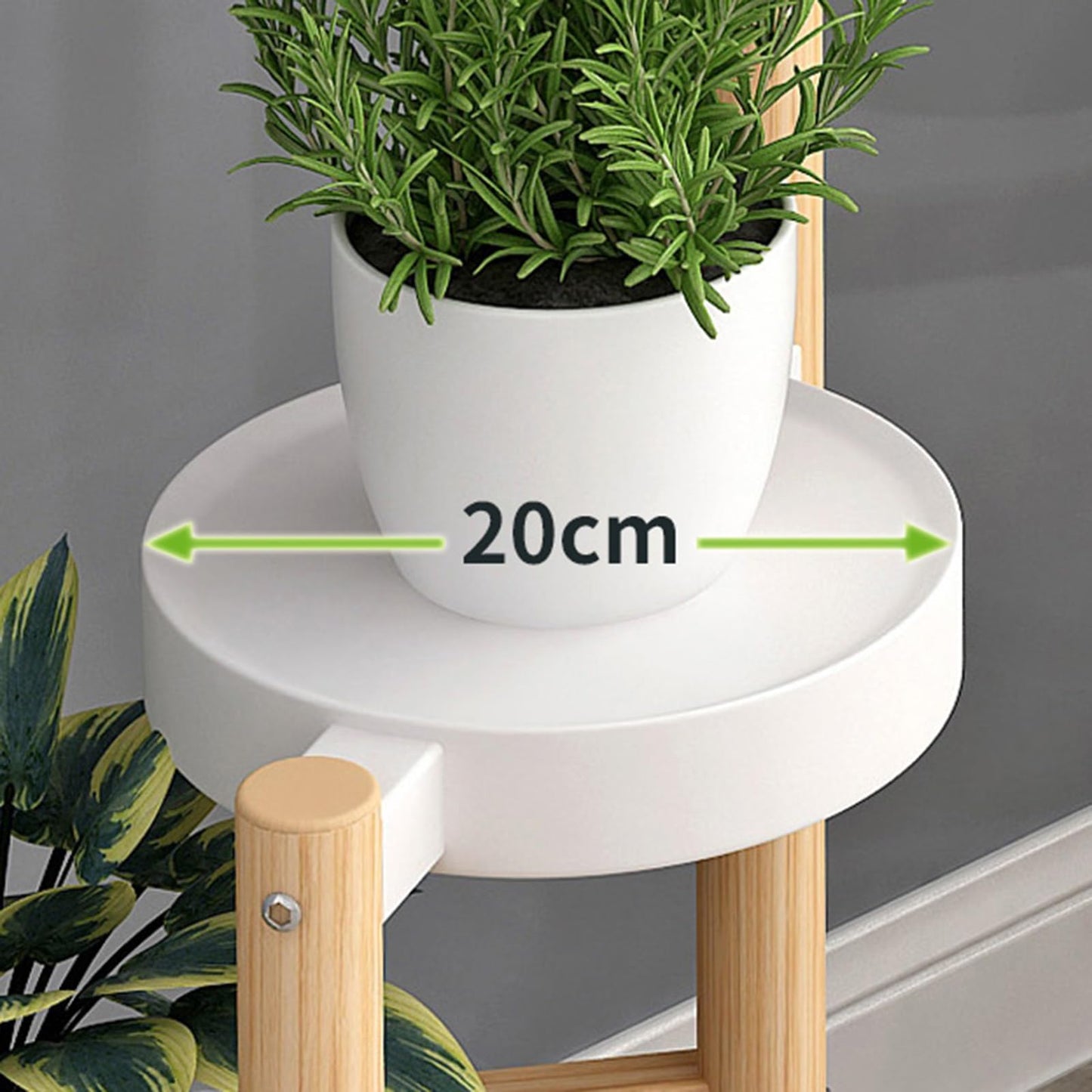 Yajuer Plant Stand Outdoor, Corner Tierd Metal Flower Shelf Pot Holder, 4 Tier Metal Plant Shelf for Living Room(Black)