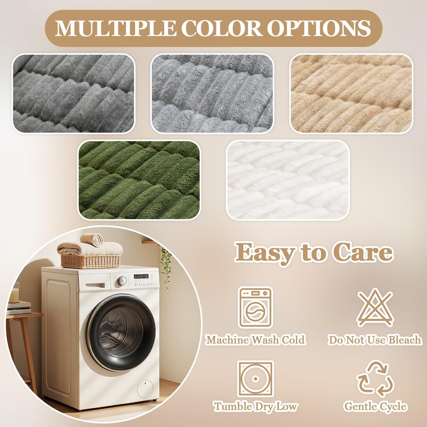 BPJKNIT Couch Covers for Sofa Brown Non Slip Dog Couch Cover,27.6" x 59.1" Washable Plush Sofa Covers for Dogs, Fuzzy Pet Couch Covers for 3 Cushion Couch, Soft Couch Protector for Any Sofa.