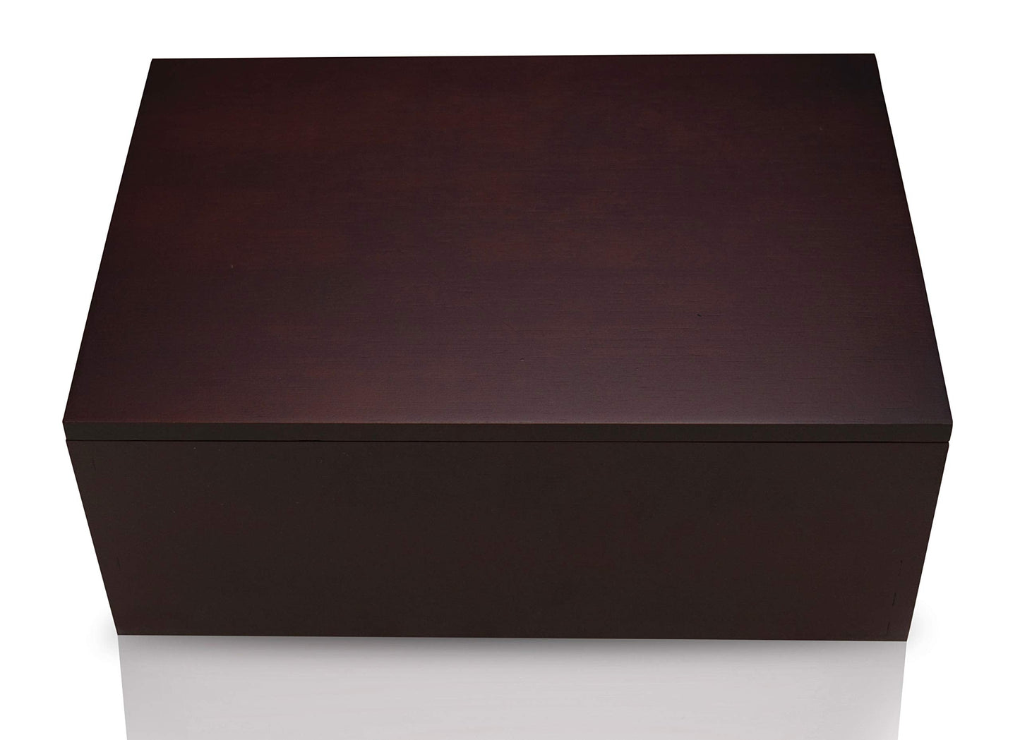 Wooden Storage Box for Home - Large Wood Keepsake Box with Lid - Dark Brown Wooden Memory Box - Wooden Boxes (Dark Brown)