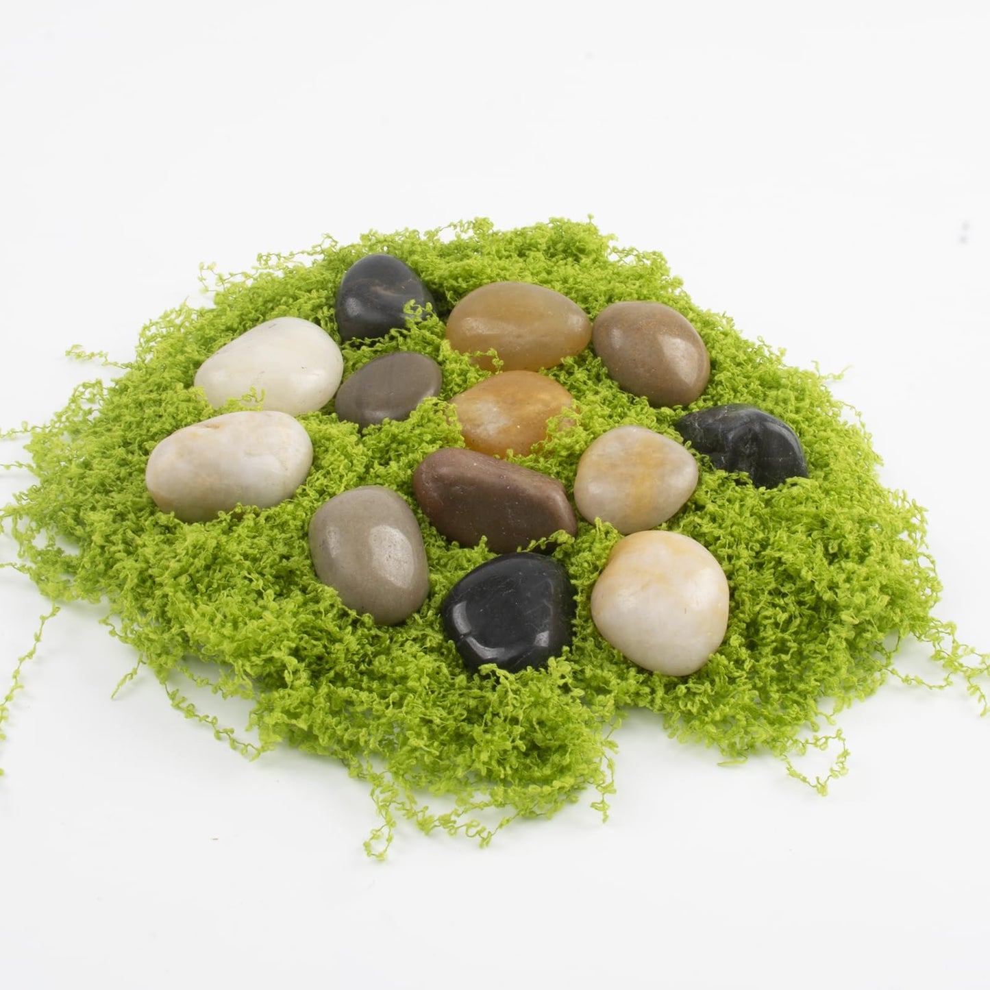 10lbs 0.5-1 Inch River Rocks, Decorative Mixed Pebbles for Garden Landscaping, Indoor Plants, Fish Tanks, Vases, and Succulents – Ideal for Home Decoration and Outdoor Gardens (Mixed, Weight: 10 LB)