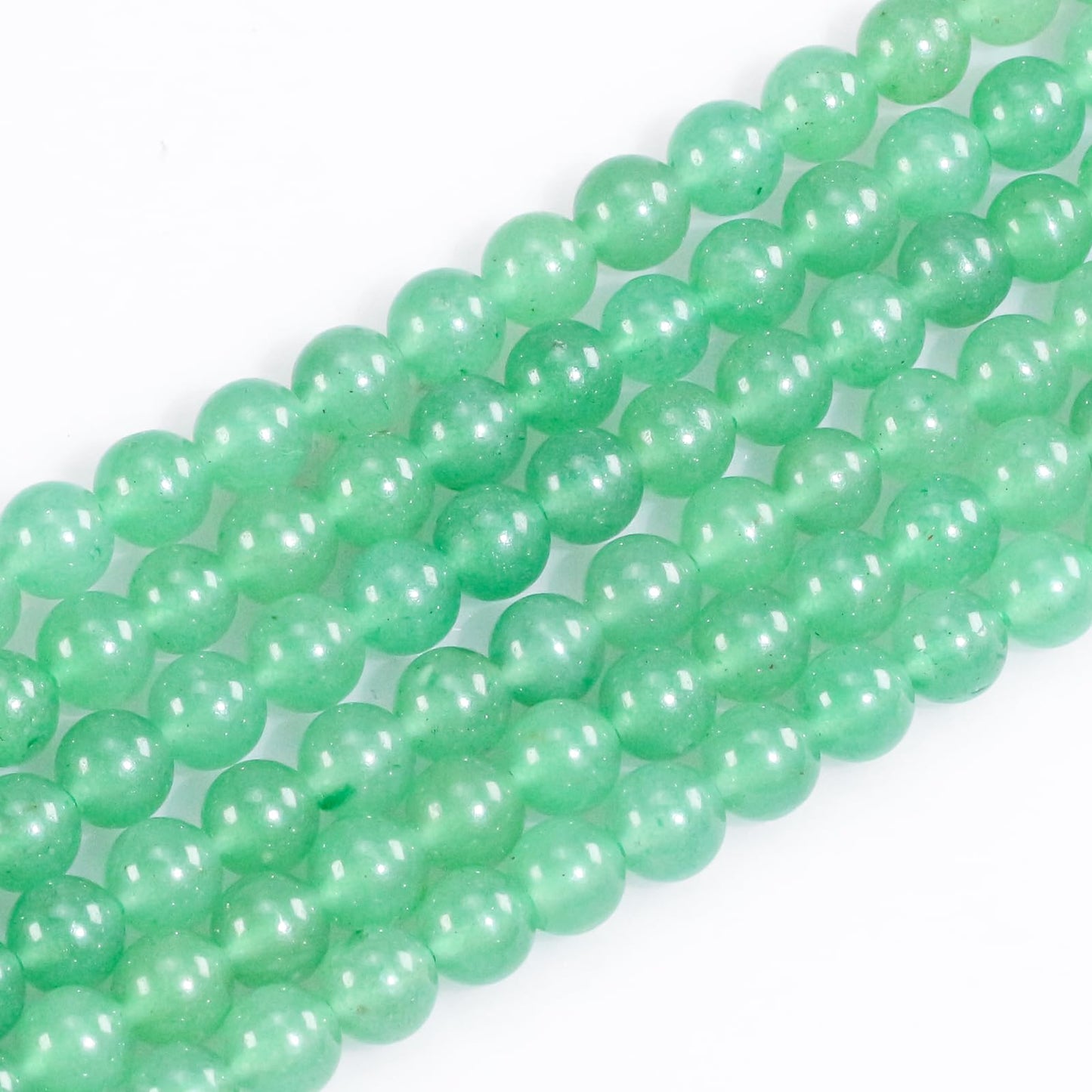 4mm Natural Gemstone Round Green Aventurine Beads for Jewelry Making Stone Beads for Bracelets Necklace Earrings Making Supplies (15"/Strand)