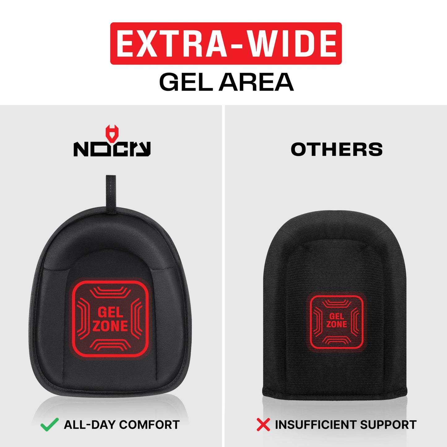 NoCry Flooring Knee Pads for Men with Extra-Wide Gel & Thick Foam Cushion — Floor-Safe Anti-Slip Leather Kneepads for Construction Work with Reinforced Adjustable Straps and Military-Grade Rivets