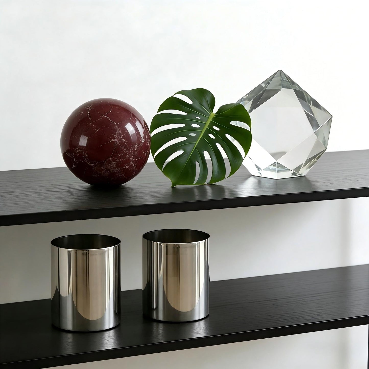 SIRIZEN-DIVING Rosa Levanto Natural Marble Decorative Sphere Set, Heavy Solid Stone Balls for Home Decor, Bedroom, Entryway, Hotel, Dining Room Tabletop Display (10cm Diameter)
