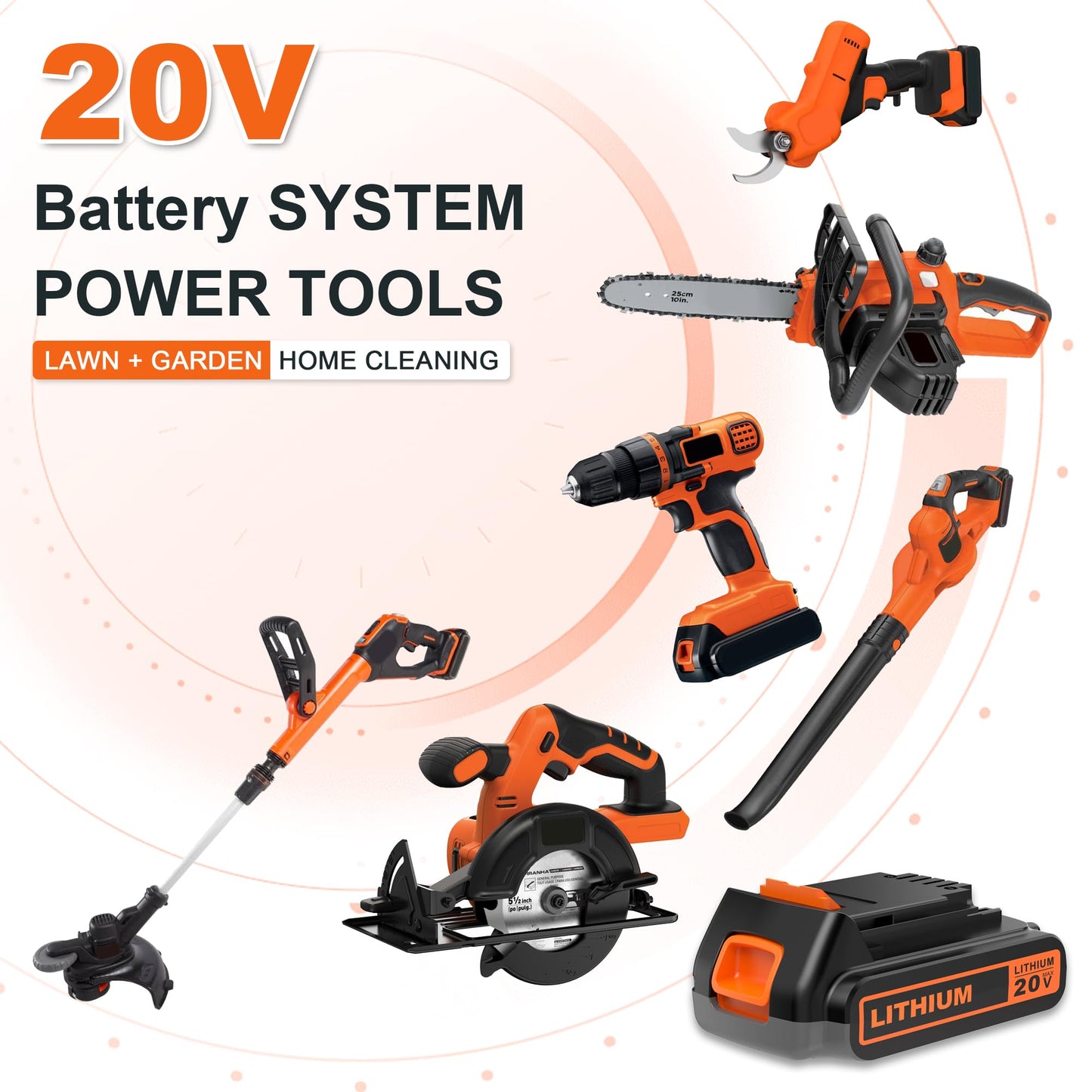 BULL-TECH 20 Volt MAX 2.0Ah Replacement for Black and Decker 20V Battery,Compatible with All Power 20V Black and Decker Power+ Tools