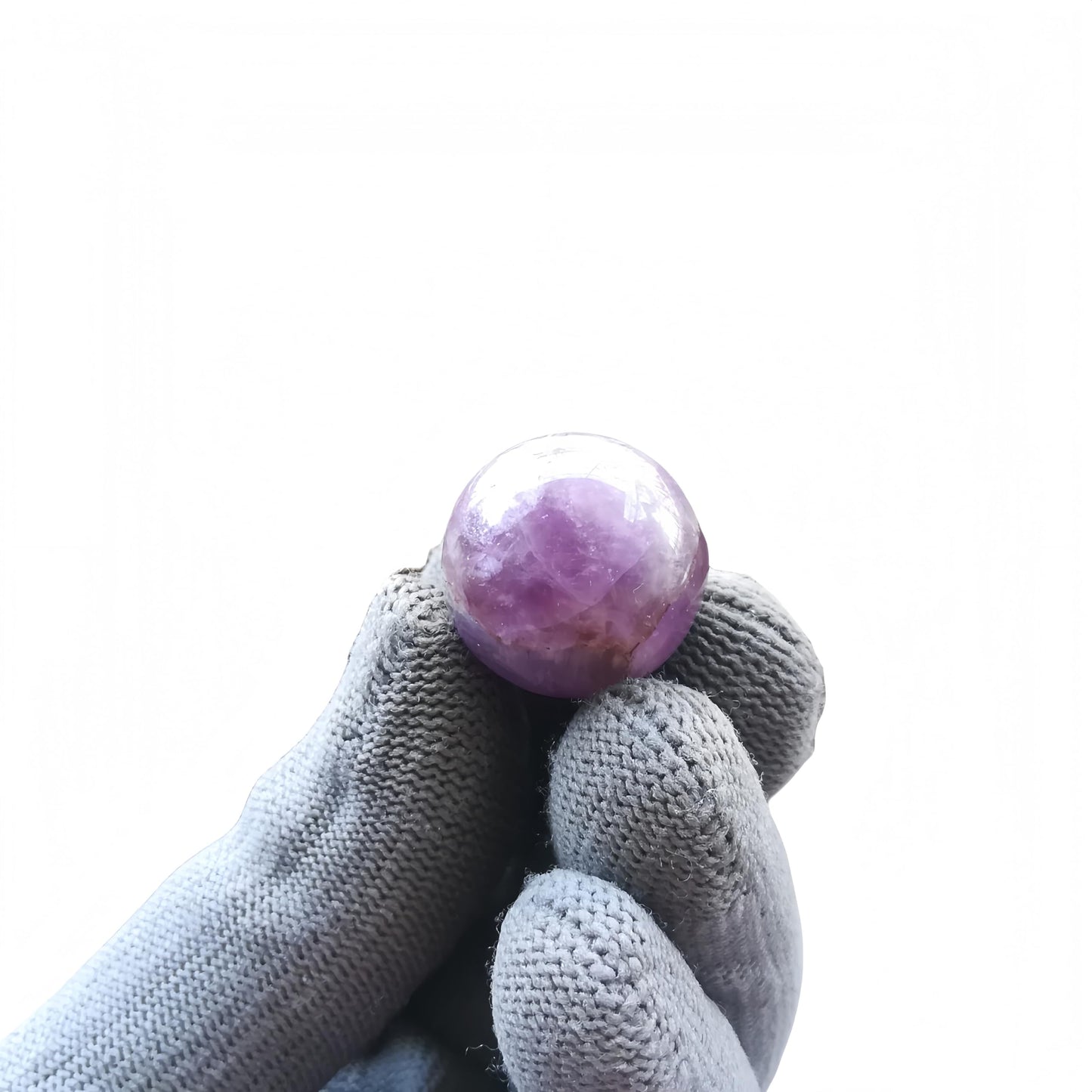 Sunshcat Natural Amethyst 0.78 Inchs Crystals and Healing Stone Ball Set,Home Desktop Feng Shui Array Decoration(7 Pieces) ﻿