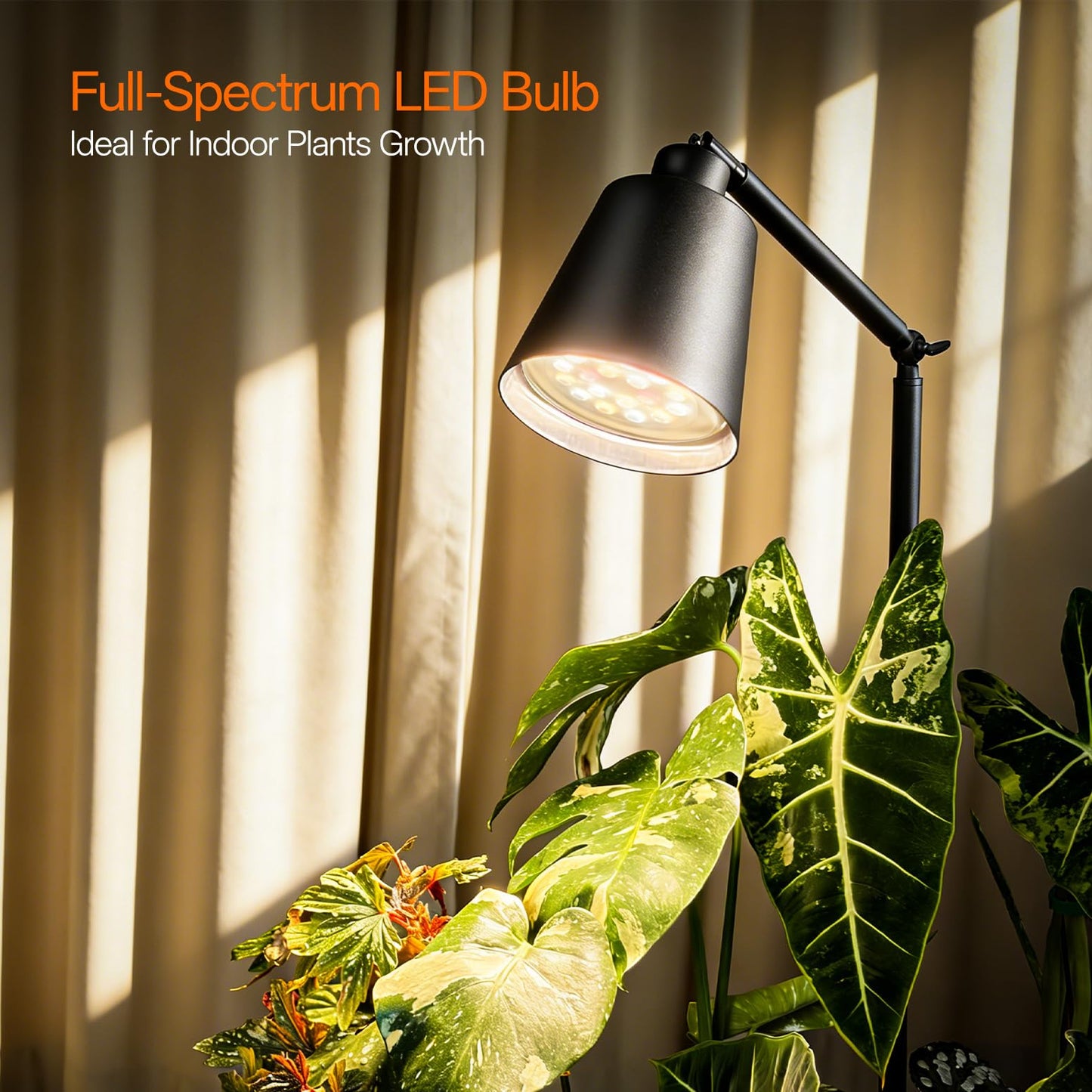 Bstrip 78" Tall Grow Light for Indoor Plants, F11 Pro Standing Plant Light, 18W Full Spectrum LED Grow Light Bulb with Optical Lens, Non-Dimmable, Angle&Height Adjustable, 4/9/14H Timer