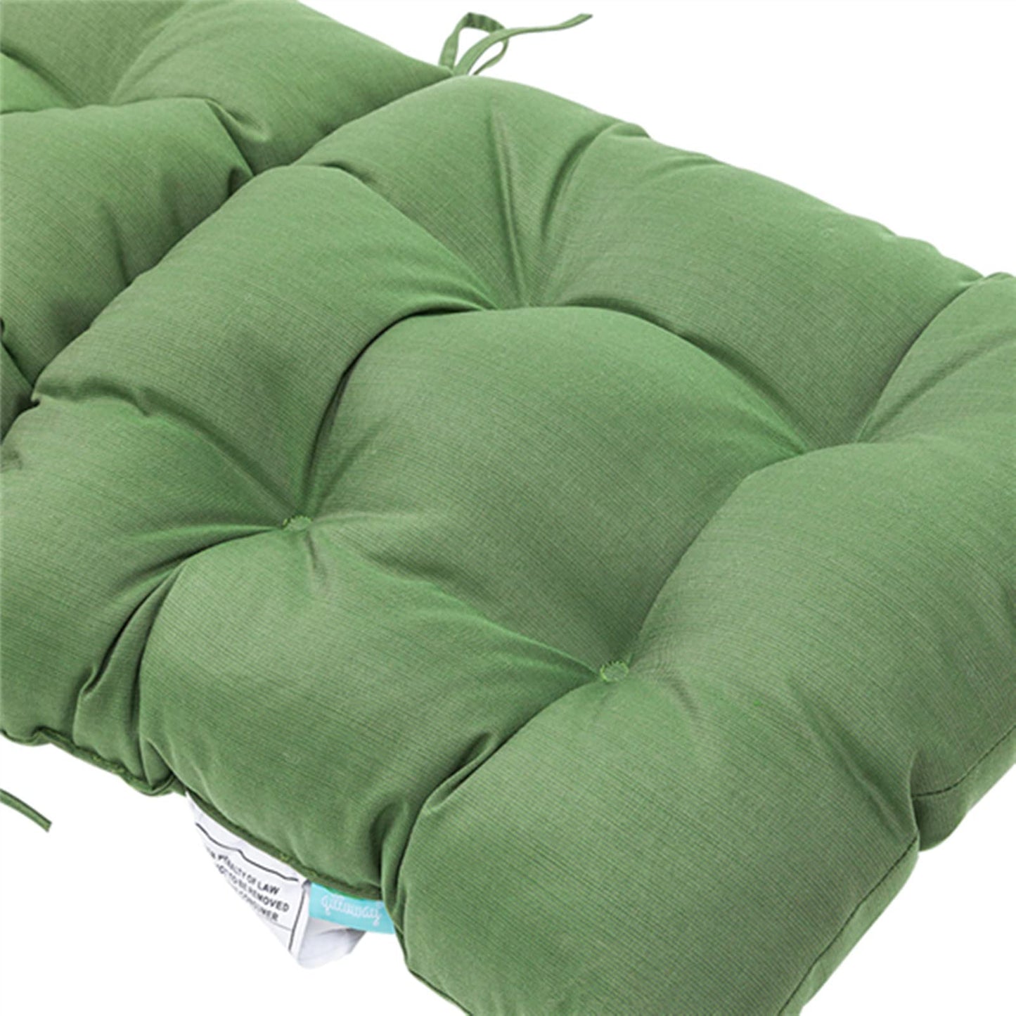 QILLOWAY Outdoor Rocking Chair Cushion 43.4x21 Inch, 100% Polyester Waterproof Patio Rocking Chair Cushion, High Back Weatherproof Chair Pad for Adirondack & Outdoor Furniture, Dark Green