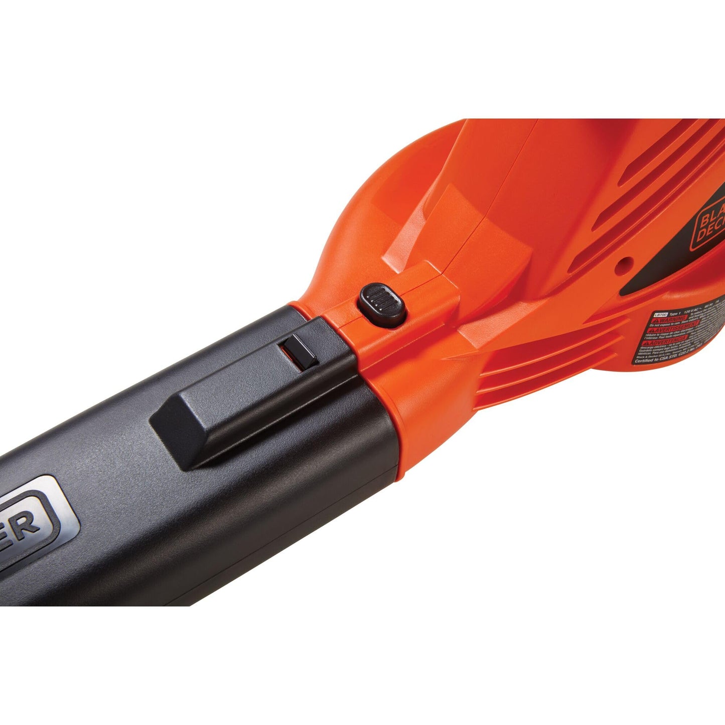 BLACK+DECKER Electric Leaf Blower, Handheld Blowers for Lawn Care, Lightweight, 180 MPH 180 CFM, 7-Amp, Corded (LB700)