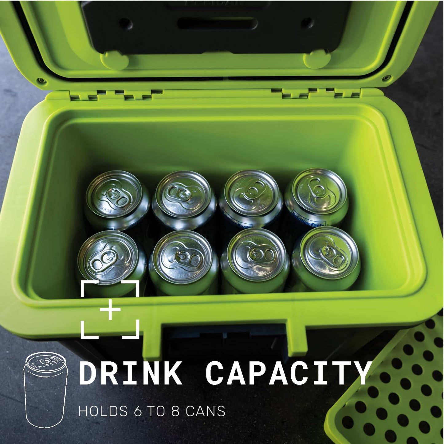Pelican 8 Quart Personal Lunch Box Cooler (Dark Gray/Green)