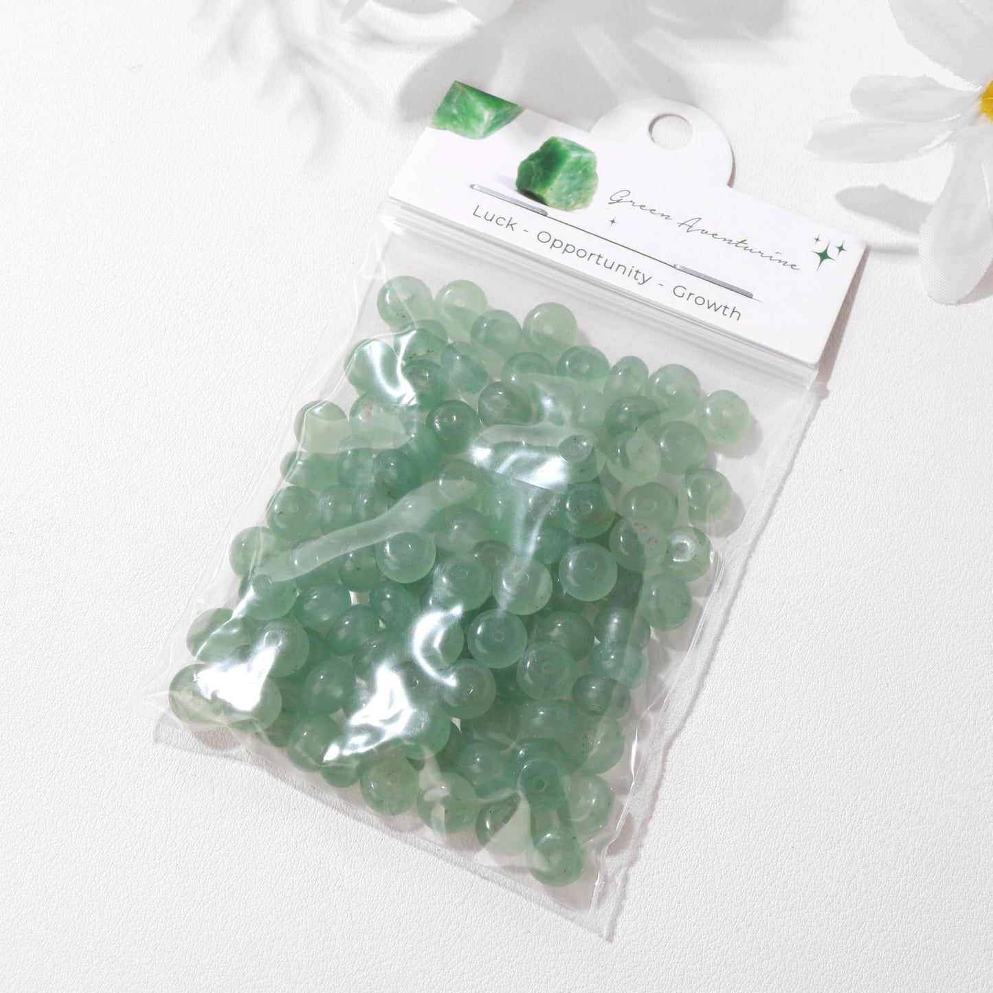 Raicegs 100pcs 5×8mm Rondelle Green Aventurine Beads Natural Gemstone Beads Abacus Disk Stone Loose Beads for Jewelry Making DIY Bracelets Necklace