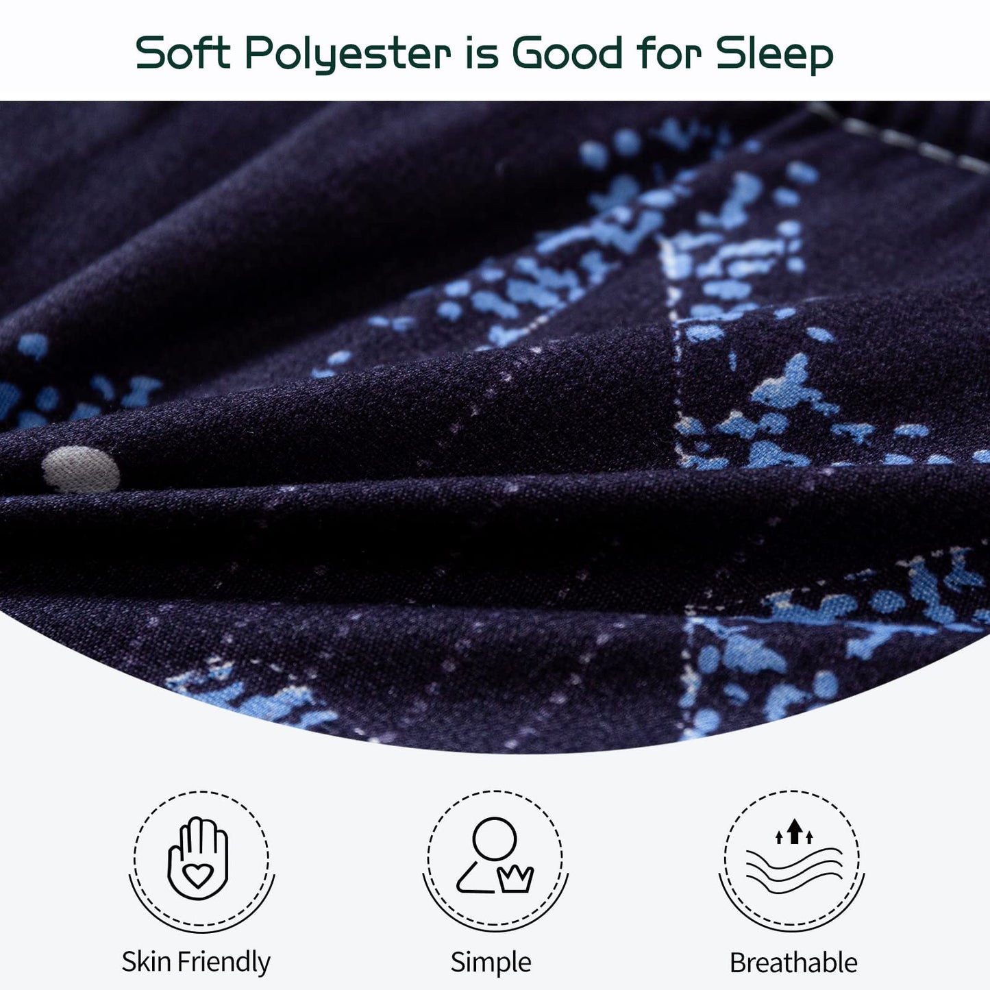 MAXYOYO Black Moon and Star Futon Mattress, Japanese Floor Mattress Quilted Mattress Topper, Extra Thick Folding Sleeping Pad Breathable Floor Lounger Guest Couch for Camping, King