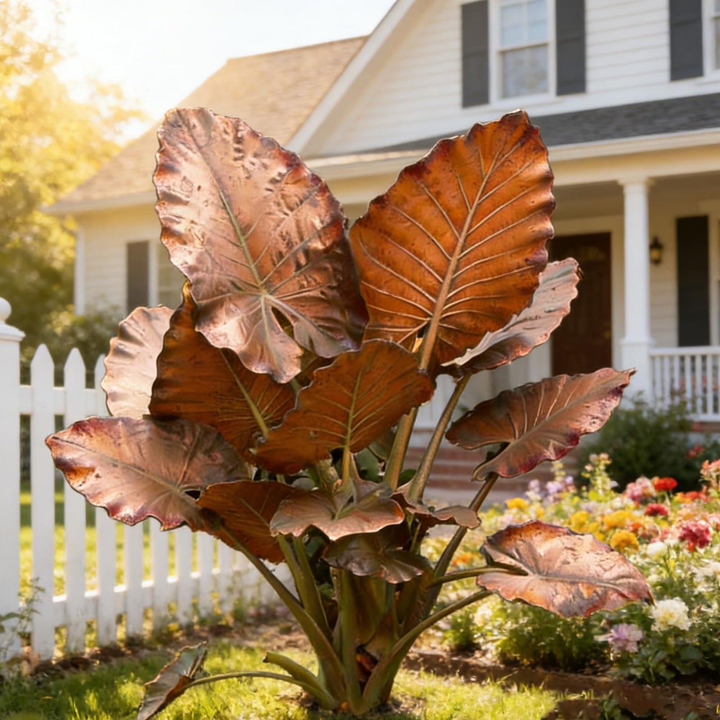 Hardy Elephant Ear Plant Bulbs | Tropical Colocasia for Home Garden & Outdoor Patio Landscaping (2)
