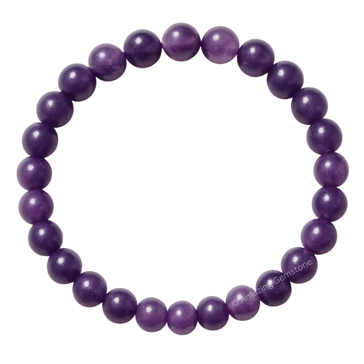 Amazing Gemstone Crystal Bracelet for Women Men's Gifts - Protection Healing Crystal Bracelet - 8mm Gemstone Beaded Stretchable Bracelet Pulseras Para Hombres Mujer Stocking Stuffers Mothers Day Gift (Lepidolite)