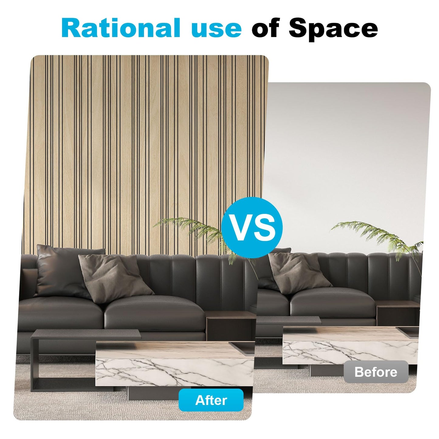 Art3d 4-Pack Glue-On Wall Panels, Wood Grain Texture Interior Wall Decor, 104"x12" Recycled Polystyrene Wainscoting Panels, Low Emission for Living Room Bedroom,Natural Oak