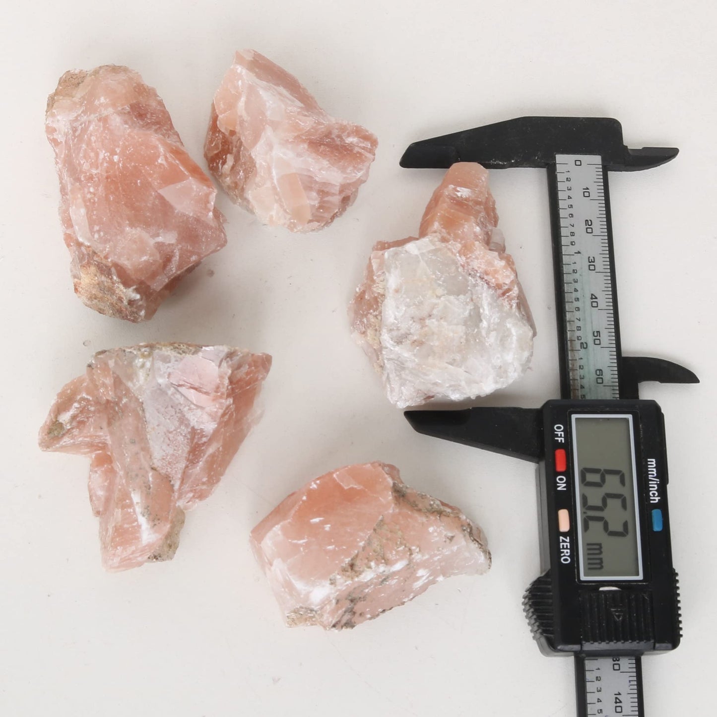 REAL-GEMS Natural Raw Healing Crystals Rough Stones for Tumbling, Cabbing, Polishing, Wire Wrapping, Wicca & Reiki Crystal Healing, Mix Gemstones,7 Chakra (Calcite)