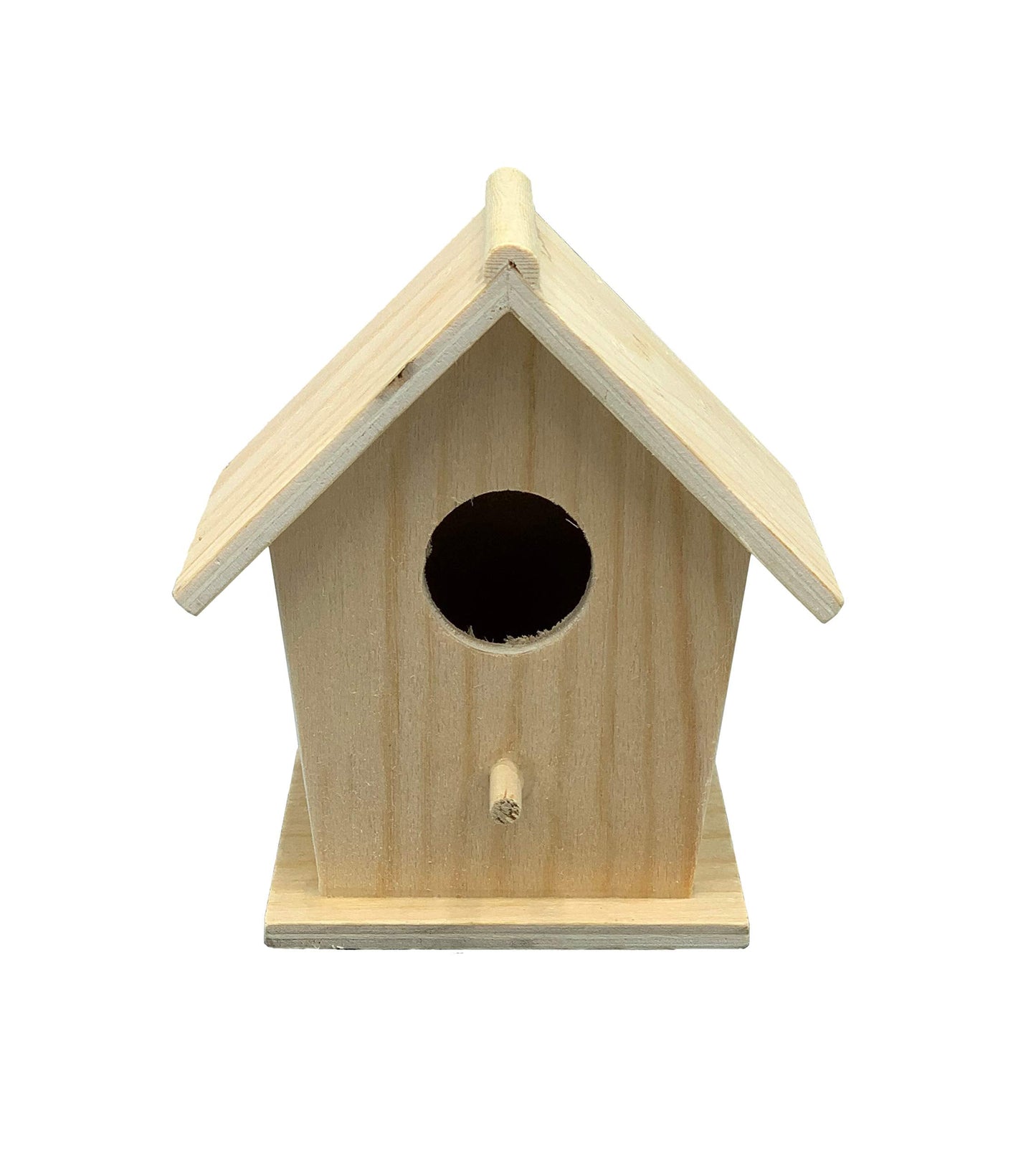 Creative Hobbies® Mini 4 Inch Tall Birdhouse - Set of 4 Styles, Small Unfinished Wood Ready to Paint or Decorate