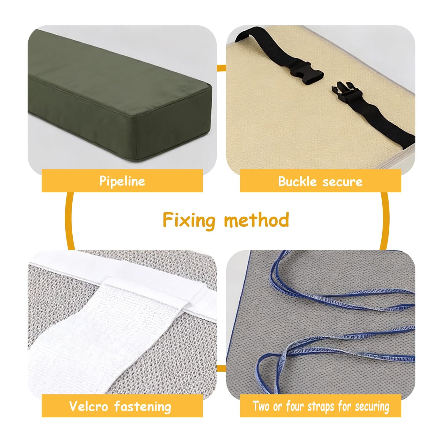 YZBF Custom Size Bench Cushion for Indoor/Outdoor Furniture，Custom Bench Cushion Outdoor Bench Cushion Waterproof，High-Resilience Foam Indoor Bay Window Seat Furniture Cushions Patio Bench Cushion