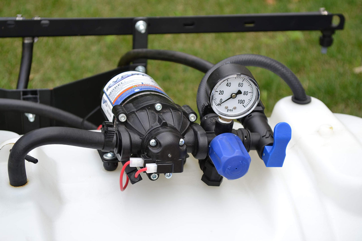Everflo EF2200-QA-BOX 2.2GPM 12V Diaphragm Pump-Quick Attach Port, Black