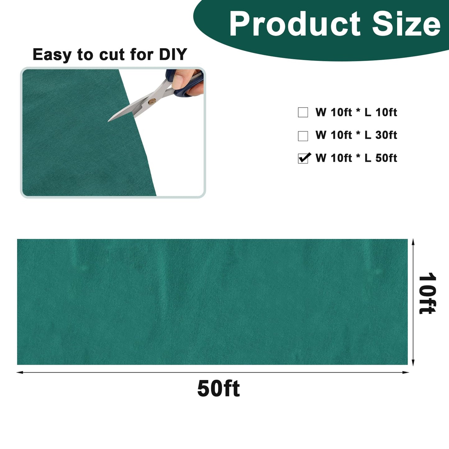 NNG 10x50ft Plant Covers Freeze Protection Frost Blankets 1.35oz/yd² Non-Woven Fabric Floating Row Cover Plant Blanket Protector Garden Winterize for Winter Outdoor Plants,Vegetables