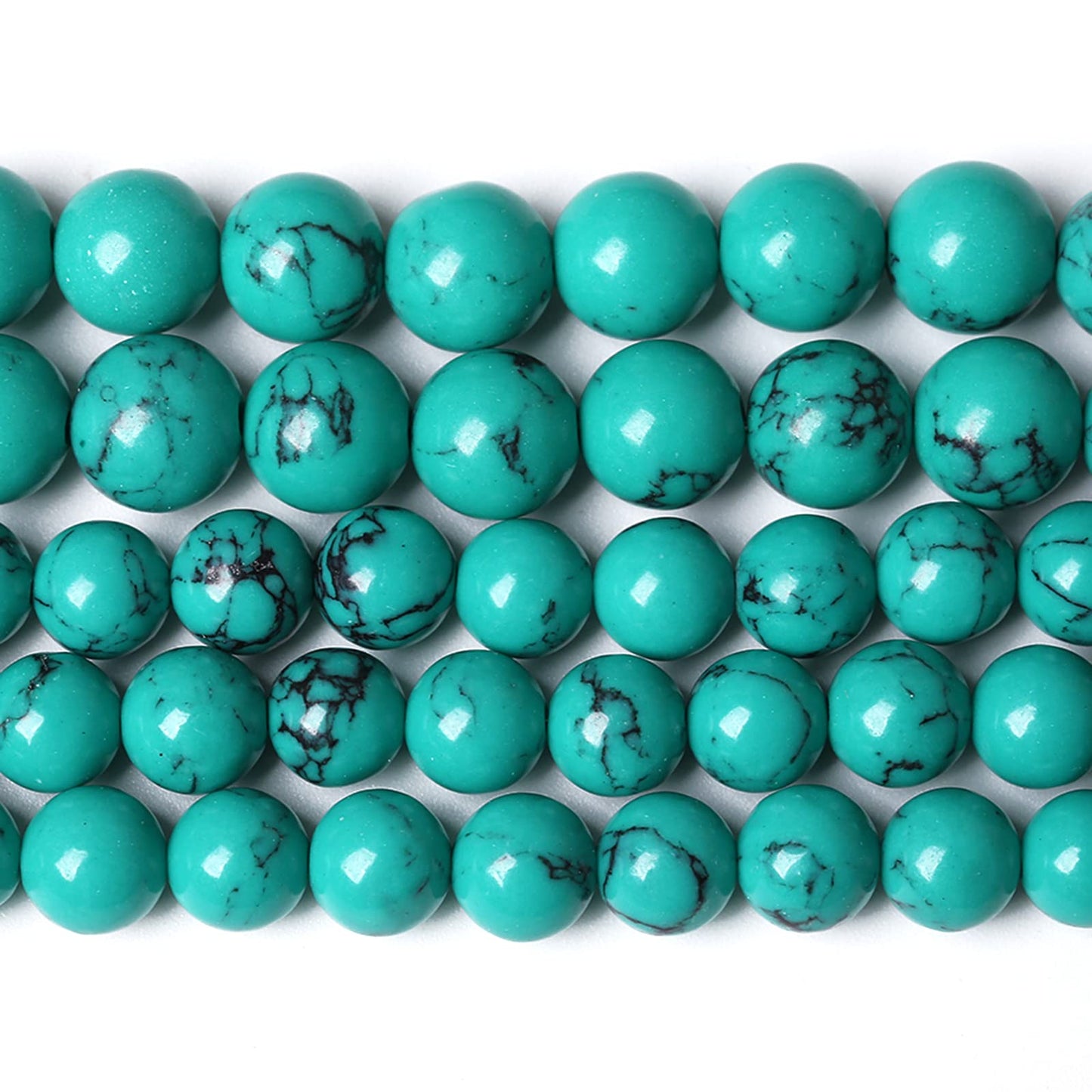 6MM 60PCS Green Turquoise Spacer Loose Beads for Jewelry Making DIY Bracelet Necklace