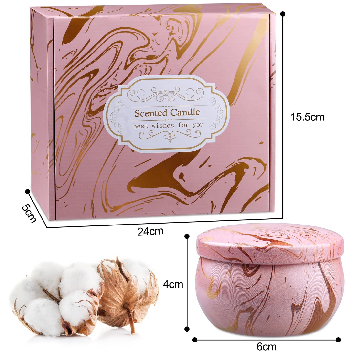 Scented Candles Gifts for Women, 2.5oz Aromatherapy Candles for Home Scented, Long Lasting Soy Wax Candle Sets for Women Gift,Small Candles for Gifts Bath Yoga Spa Birthday Gift