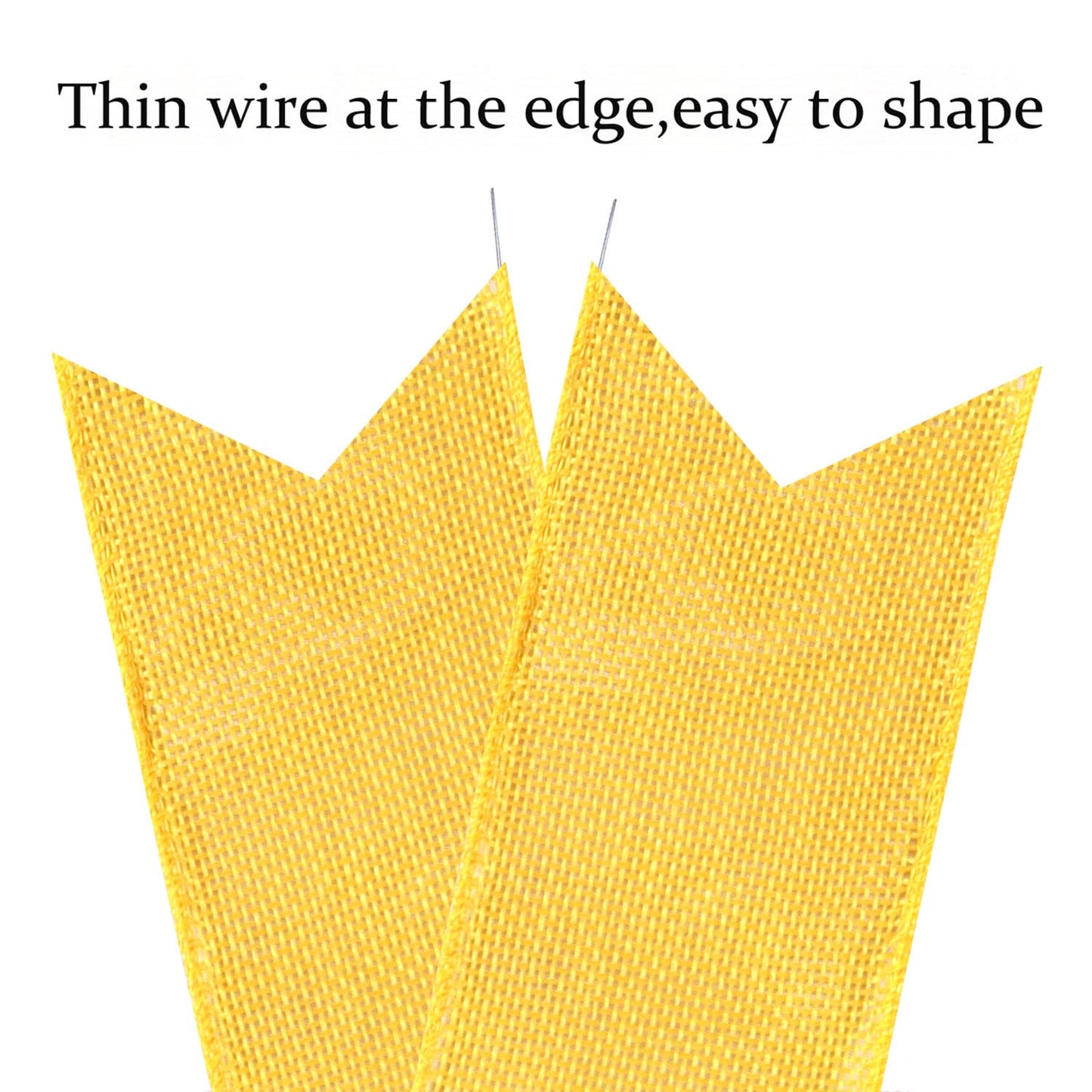 2 PCS Spring Summer Wreath Bow Decor,Decorative Bow with Yellow Burlap and Black White Stripe Ribbon for Holiday Tree Topper Home Front Door Outdoor