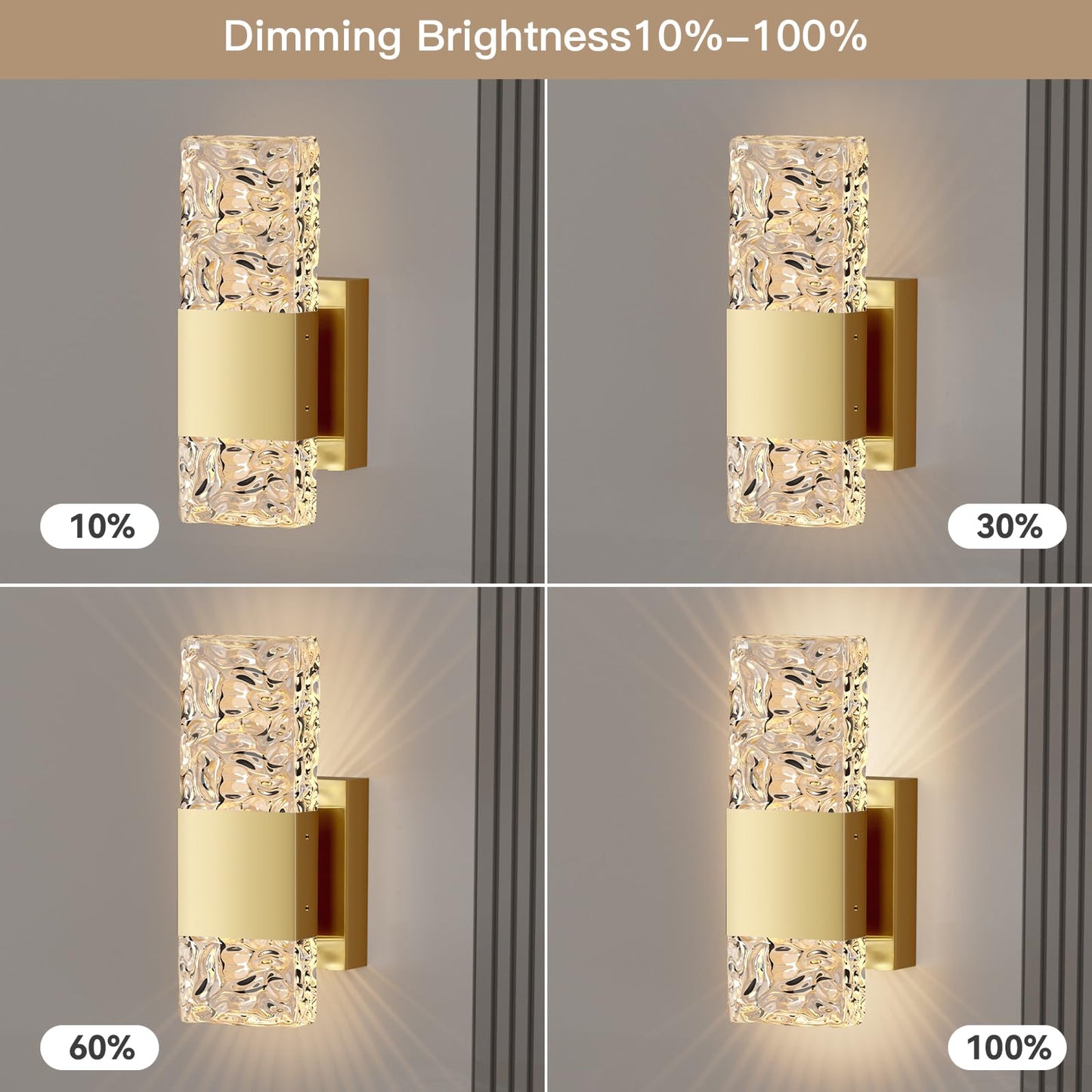 camuucci Battery Operated Wall Sconce Rechargeable Battery Powered 12000mAh Wall Light Indoor Not Hardwired Wall Lamp Fixtures for Bedroom Living Room 2Pack