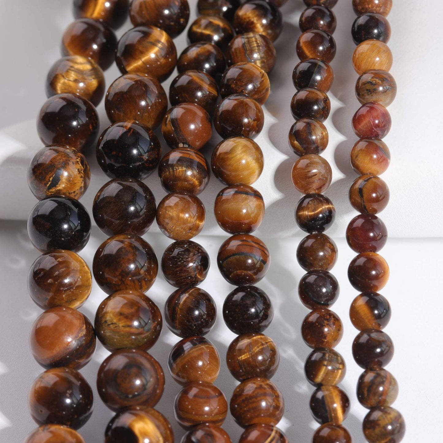 Filluck Natural Stone Beads 8mm Yellow Tiger Eye Polished Round Smooth Agates Gemstone Beads for Jewelry Making 15 Inch(Yellow Tiger Eye,8mm)