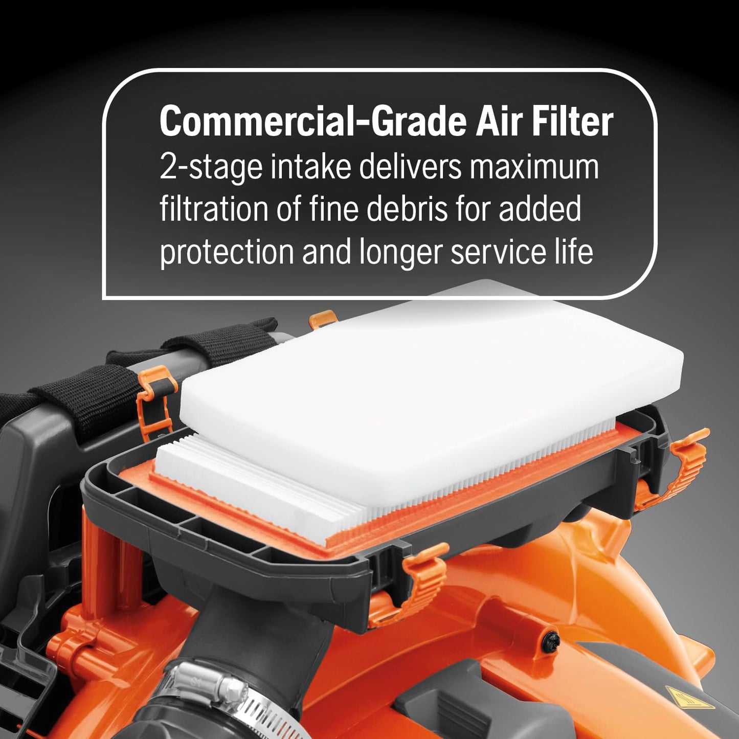 Husqvarna 580BTS Gas Backpack Leaf Blower, 75.6-cc 4.59-HP 2-Cycle Gas Leaf Blower, 1000-CFM, 47-N, 220-MPH Superior Blowing Capacity and Ergonomic, Ventilated Harness