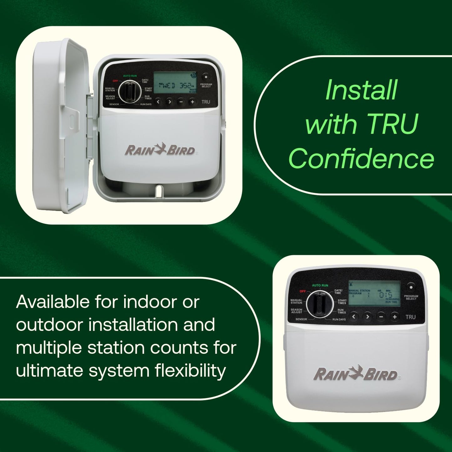 Rain Bird TRU6I Program-Based Indoor Irrigation Controller/Timer, WiFi Ready, 6-Zone/Station