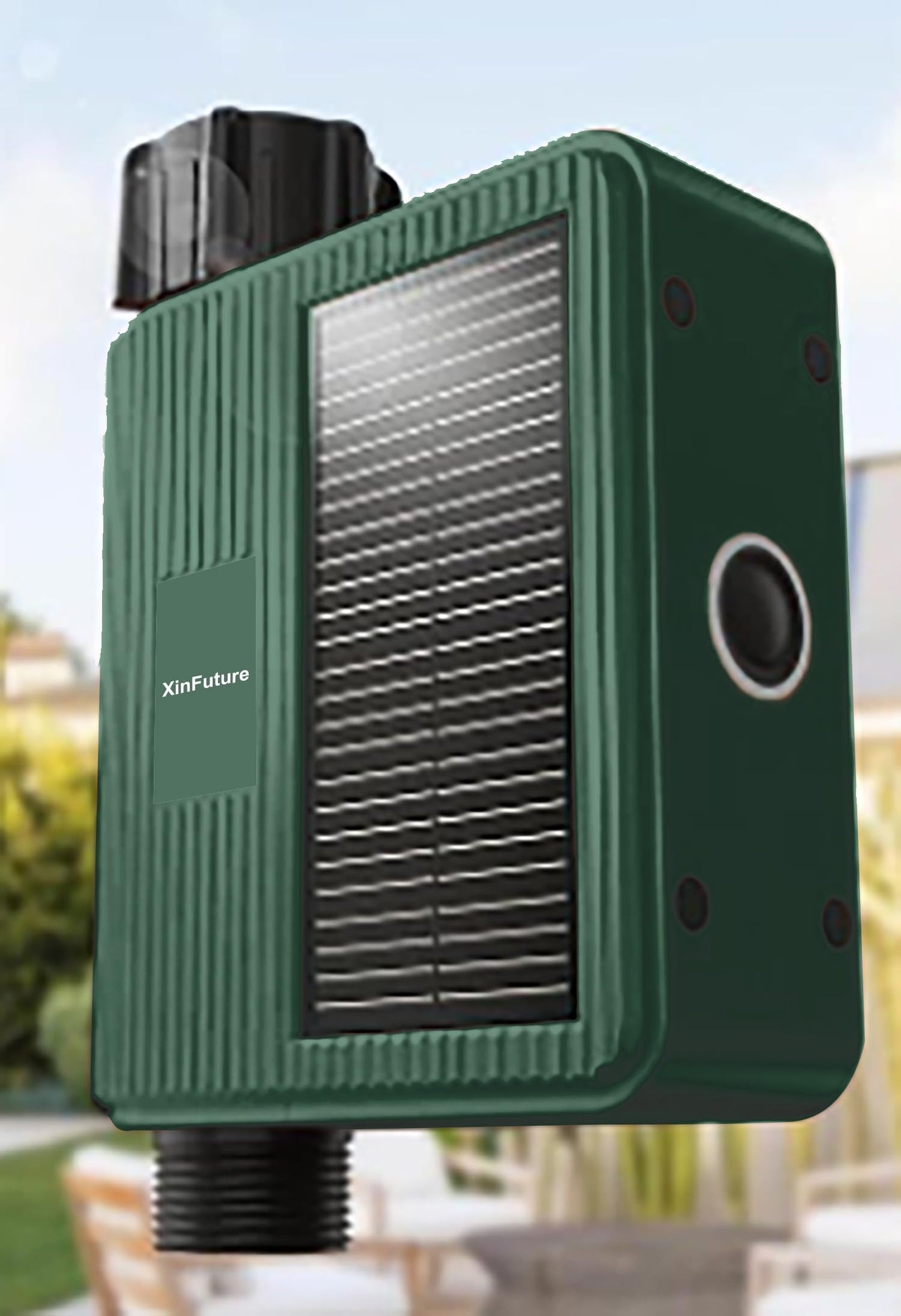 WiFi Solar Sprinkler Timer with Flow Monitor, Water Timer for Garden Hose with Rain Delay, Manual& Automatic Watering System for Garden Hose Faucet, App& Voice Control, Irrigation Controller