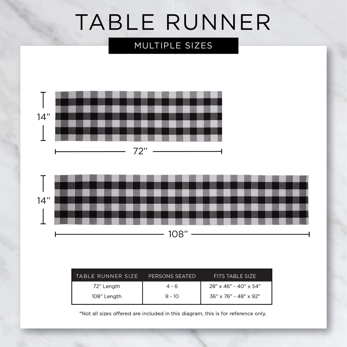 DII Farmhouse Braided Stripe Table Runner Collection, 15x72 (15x77, Fringe Included), Black