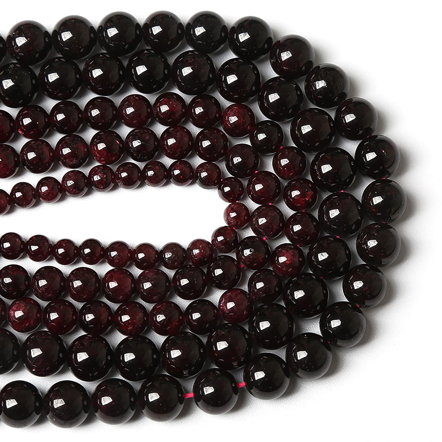 4MM 86PCS Natural Garnet Gemstone Loose Beads for Jewelry Making DIY Bracelet Crystal 1 Strand