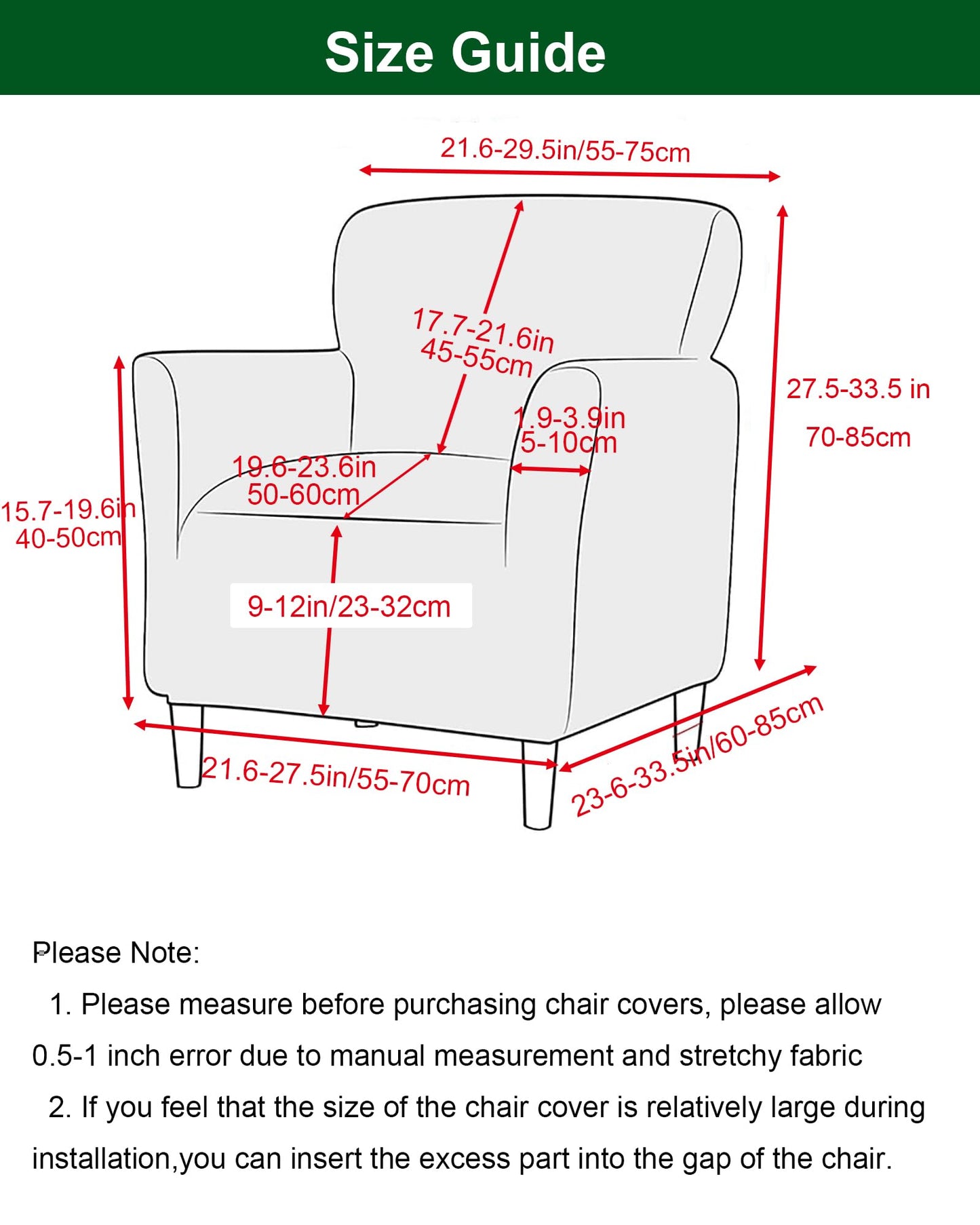 CRFATOP Printed Stretch Chair Slipcovers with Arms for Living Room 1 Piece Accent Chair Covers Soft Banquet Chair Covers Saucer Armchair Furniture Protector Office Reception Reading Sofa,A17