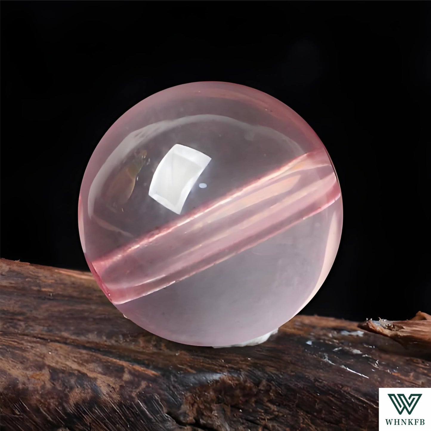 WHNKFB 10mm 50PCS Natural Ice Rose Quartz Round Beads, High Clarity Loose Pink Crystal Beads for Jewelry Making Craft - 4mm 6mm 8mm 10mm Options with Free Elastic Cord