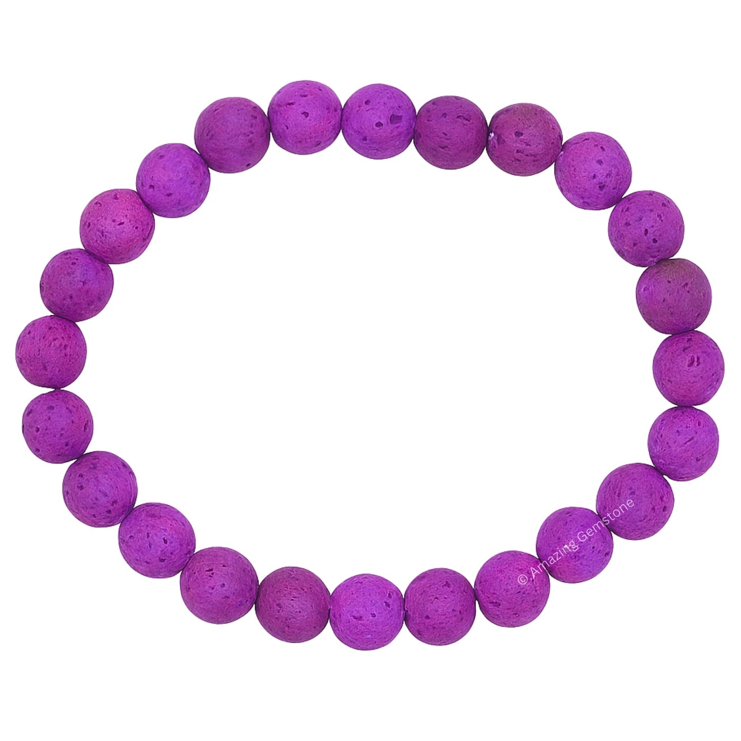 Amazing Gemstone Crystal Bracelet for Women Men's Gifts - Protection Healing Crystal Bracelet - 8mm Gemstone Beaded Stretchable Bracelet Pulseras Para Hombres Mujer Stocking Stuffers Mothers Day Gift (Purple Lava)
