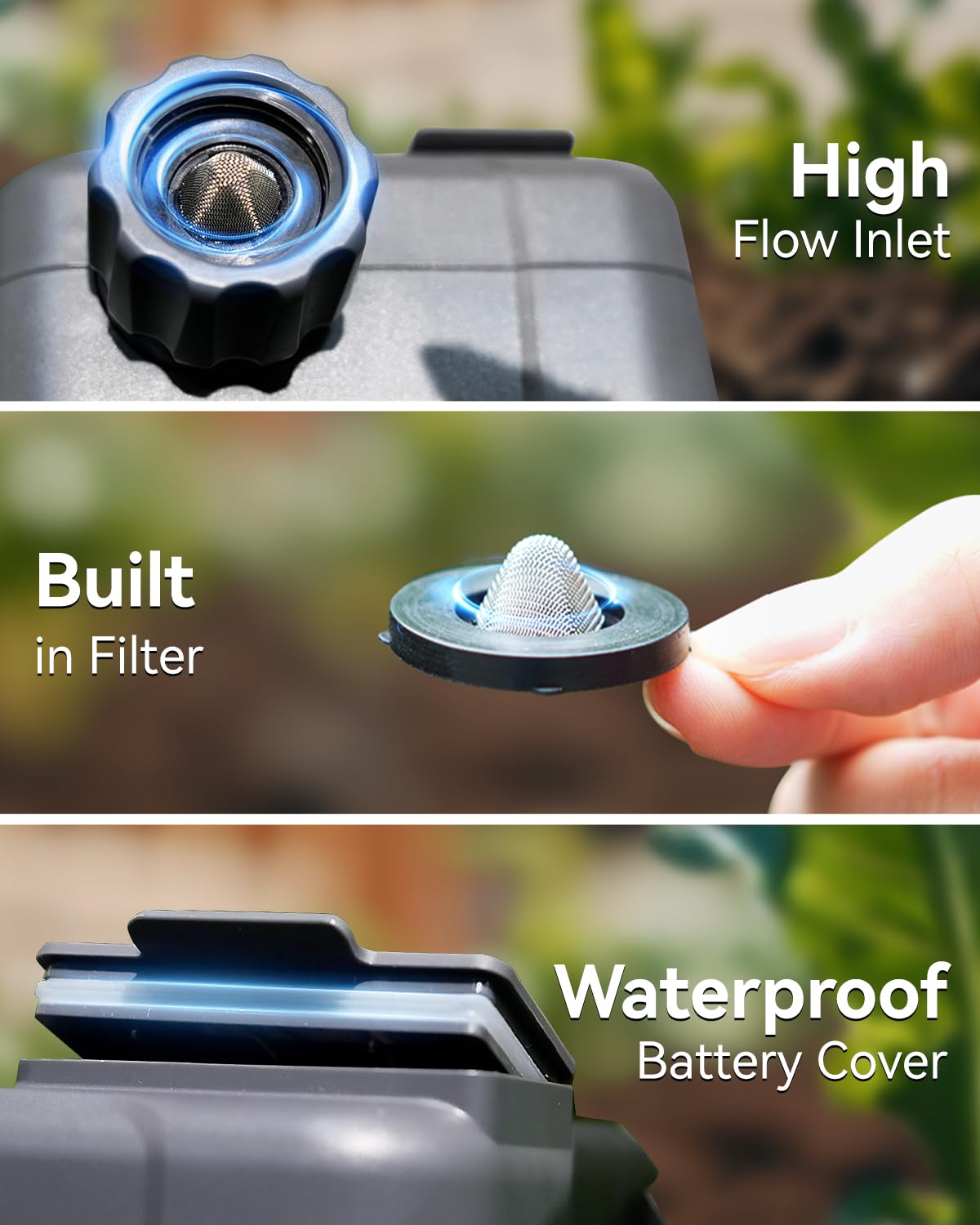 RAINPOINT Sprinkler Timer - Cycle & Soak Hose Timer for Garden Hose with Automatic Watering/Manual Watering/Rain Delay, Programmable for Irrigation System, Lawn, Yard, Outdoor