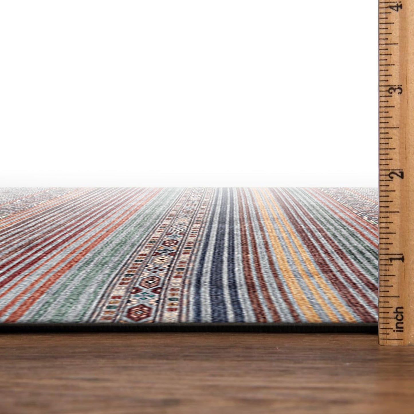 Keen Home Design 3x5 Rug - Machine Washable Entry Rug with Non-Slip Backing, Ideal for Enteryway, Kitchen, Bathroom, Laundry Room - Vintage, Easy Clean, Durable, Low Pile Rug - (3' x 5')