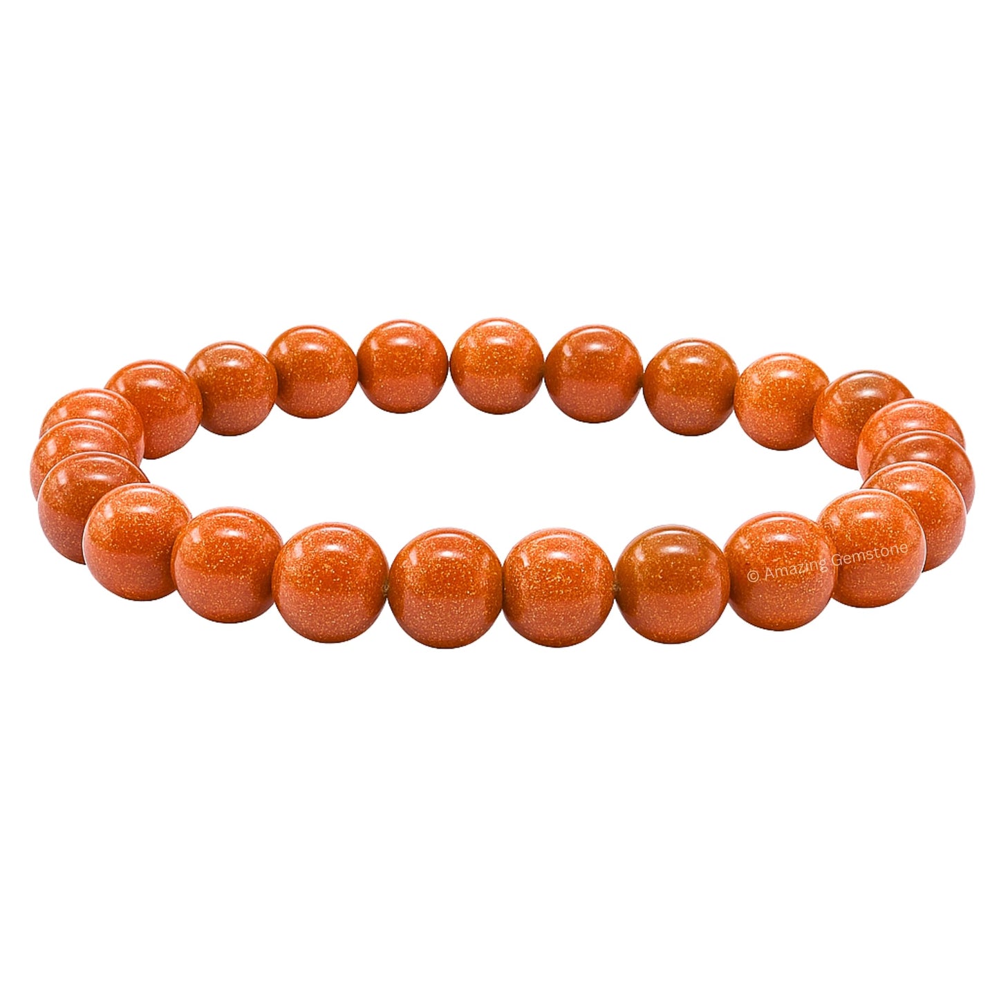 Amazing Gemstone Crystal Bracelet for Women Men's Gifts - Protection Healing Crystal Bracelet - 8mm Gemstone Beaded Stretchable Bracelet Pulseras Para Hombres Mujer Stocking Stuffers Mothers Day Gift (Red Goldstone)