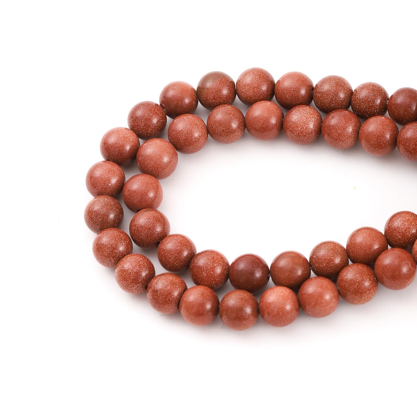 8mm 45pcs DIY Natural Gold Sandstone Beads Round Healing Crystal Gemstone Loose Beads for Jewelry Making Handmade Bracelet Necklace