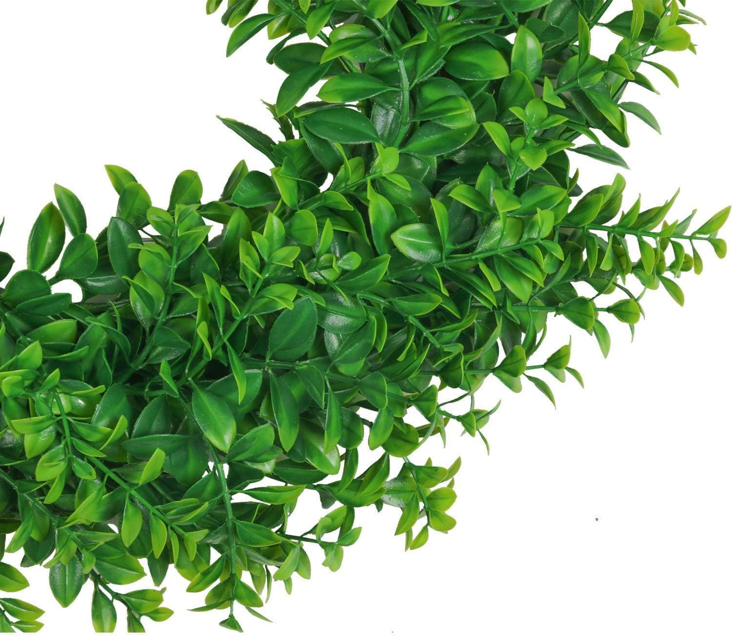 U'Artlines 23.6" Front Door Wreaths Artificial Spring Summer Greenery Hanging Garland for Home Wedding Wall Window Decoration (23.6'' Boxwood,1)