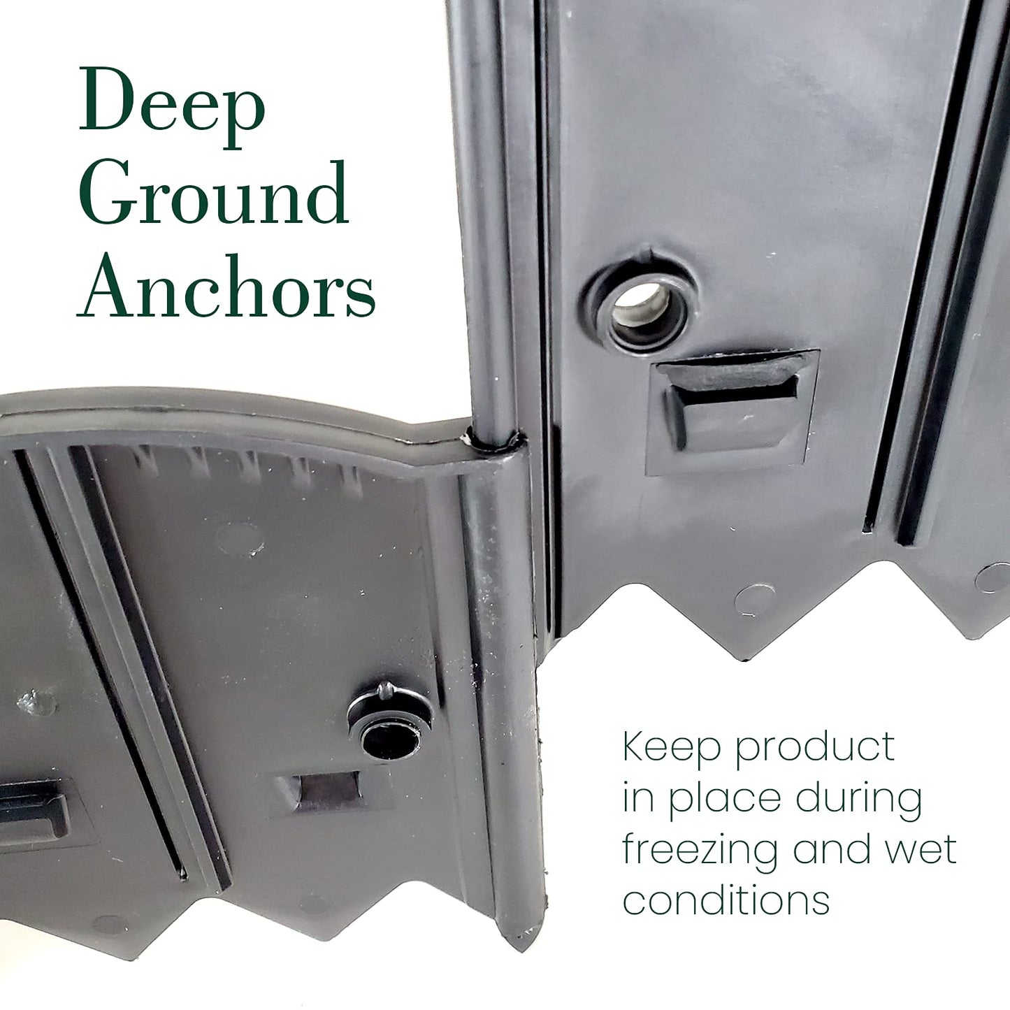 Dalen HammerEdge Pound in Edging - 16 Durable Interlocking Pieces -18 feet of Coverage - Made in USA - Easy to Install - 1 Pack