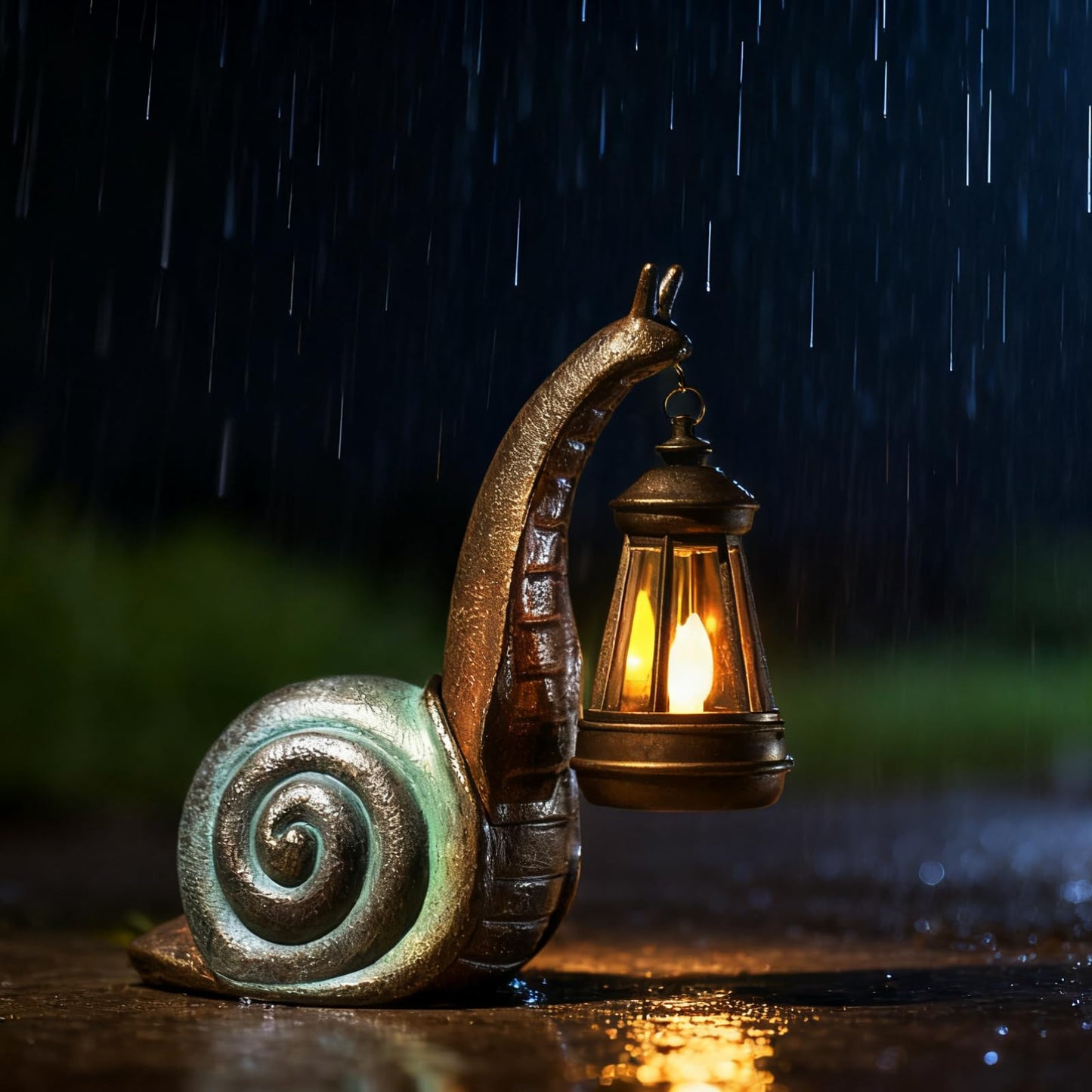 QZJDDZSW Solar Garden Snail Statue,Lawn Decor Statue for Patio, Balcony, Yard Ornament for Mom Grandma Women