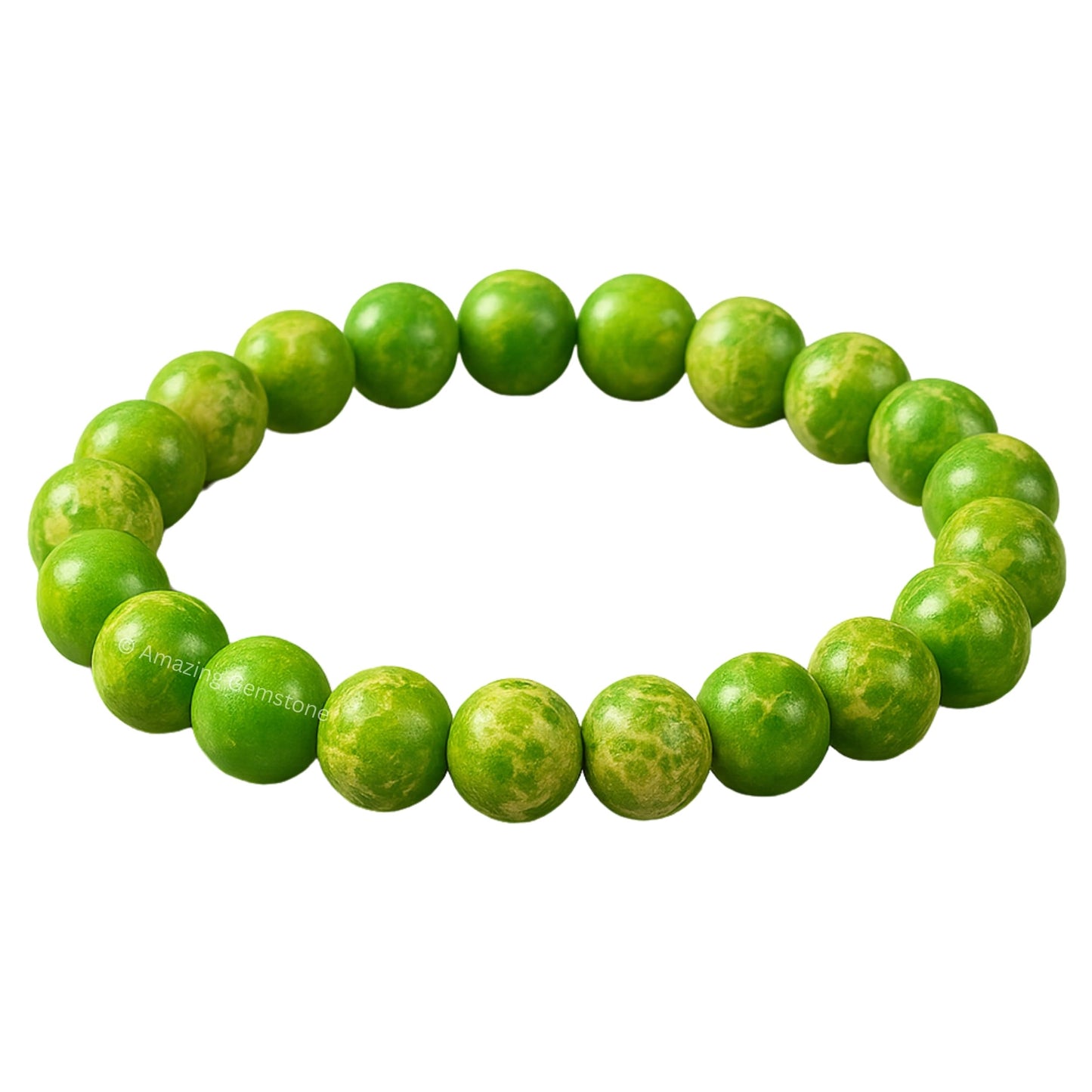 Amazing Gemstone Crystal Bracelet for Women Men's Gifts - Protection Healing Crystal Bracelet - 8mm Gemstone Beaded Stretchable Bracelet Pulseras Para Hombres Mujer Stocking Stuffers Mothers Day Gift (Green Turquoise)