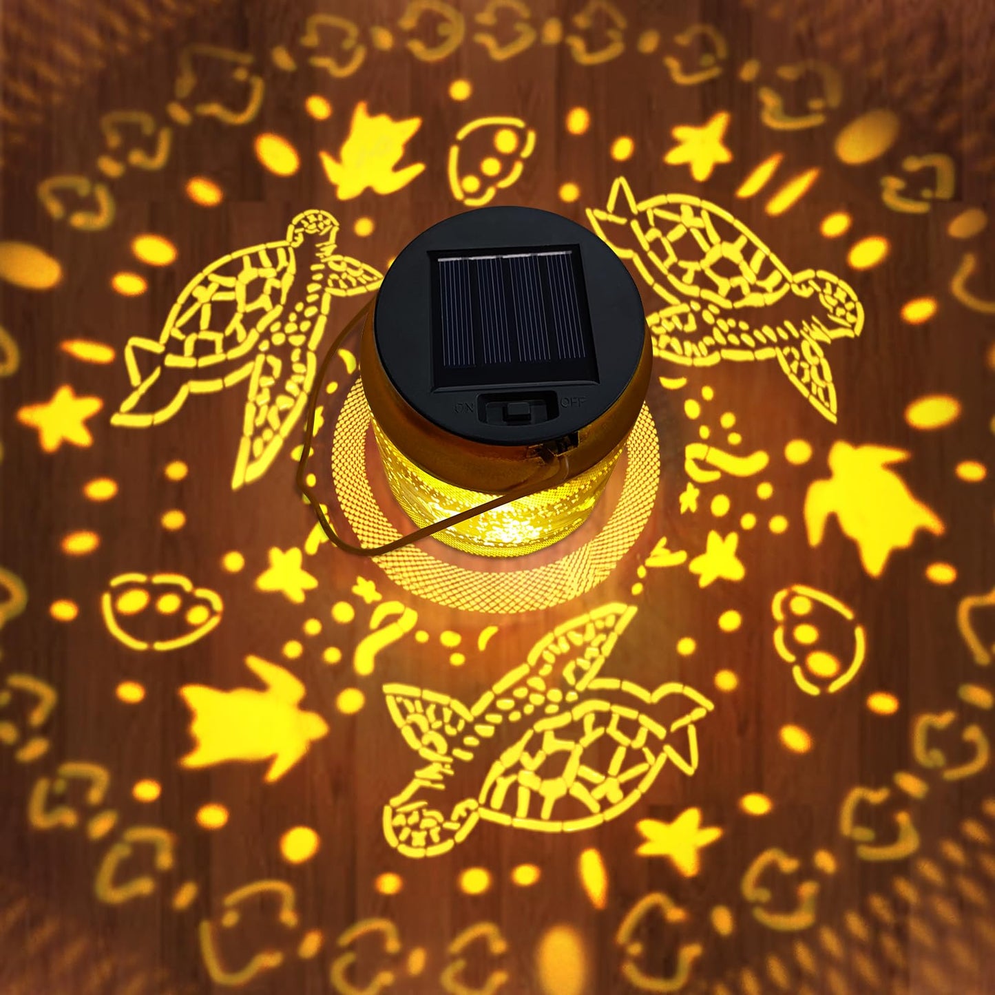 Solar Lanterns Outdoor Waterproof Turtle Garden Decor Christmas Decorations Birthday Gifts for Women Grandma,Grandma Hanging Solar Lights Hollowed-Out Lanterns for Garden Yard,Patio,Backyard,Porch