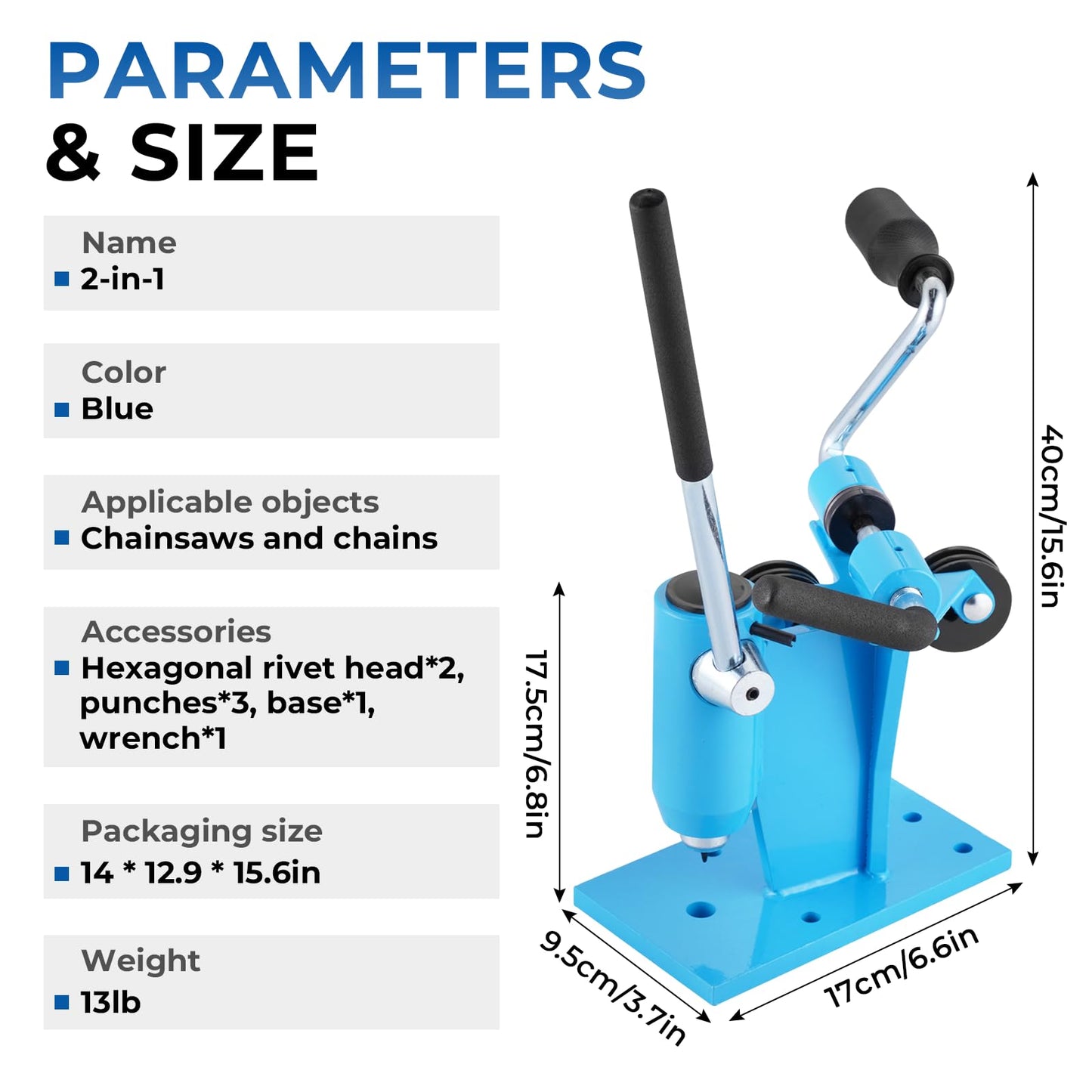 Chainsaw Chain Breaker and Spinner 2-in-1 Chain Breaker & Rivet Spinner Chainsaw Breaker Rivet Spinner