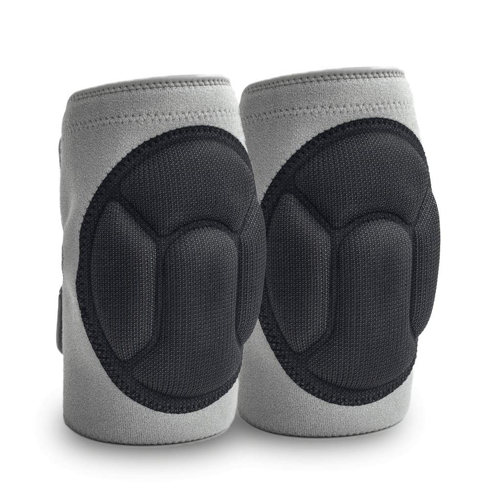 JYSW Knee Pads Comfortable Non-Slip, Thick Extra Foam Cushion kneepads for Scrubbing Floors, Gardening, Yoga & Construction, Soft Inner Liner, Strong Double Straps and Adjustable Easily for women(L)